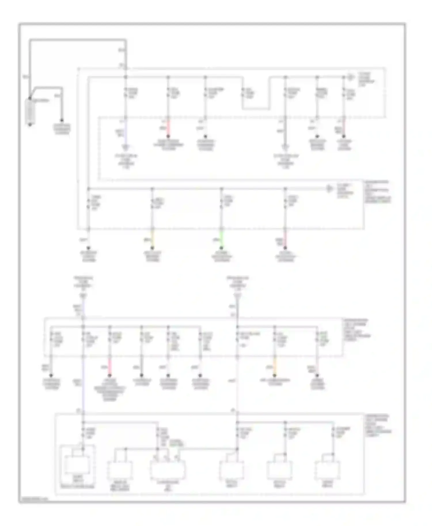 IS Lexus II (2005-2008): Power distribution circuit (1 of 5)