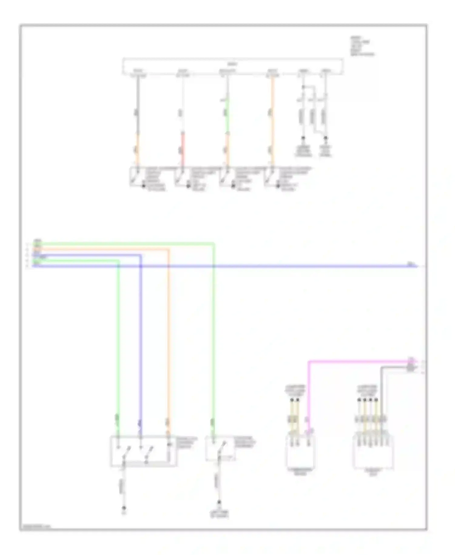 IS Lexus II (2005-2008): Power door locks circuit, without smart key system (2 of 3)
