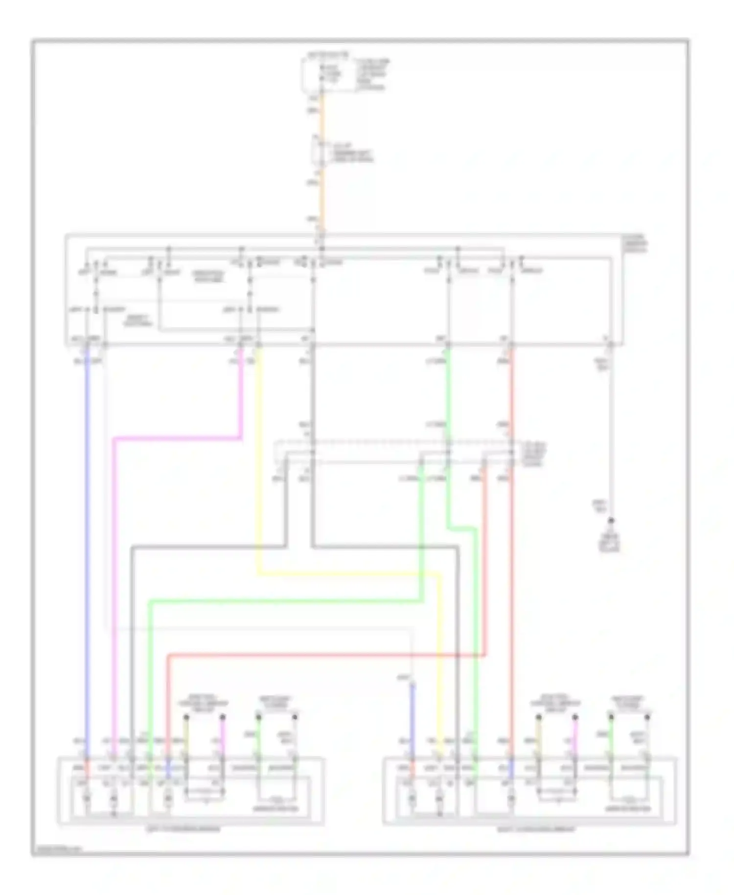 IS Lexus II (2005-2008): Power mirrors circuit