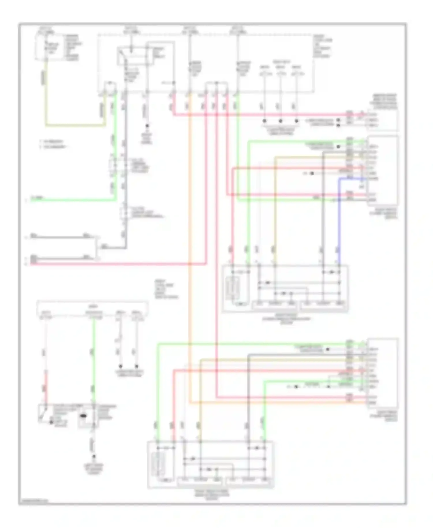 IS Lexus II (2005-2008): Power windows circuit (2 of 2)