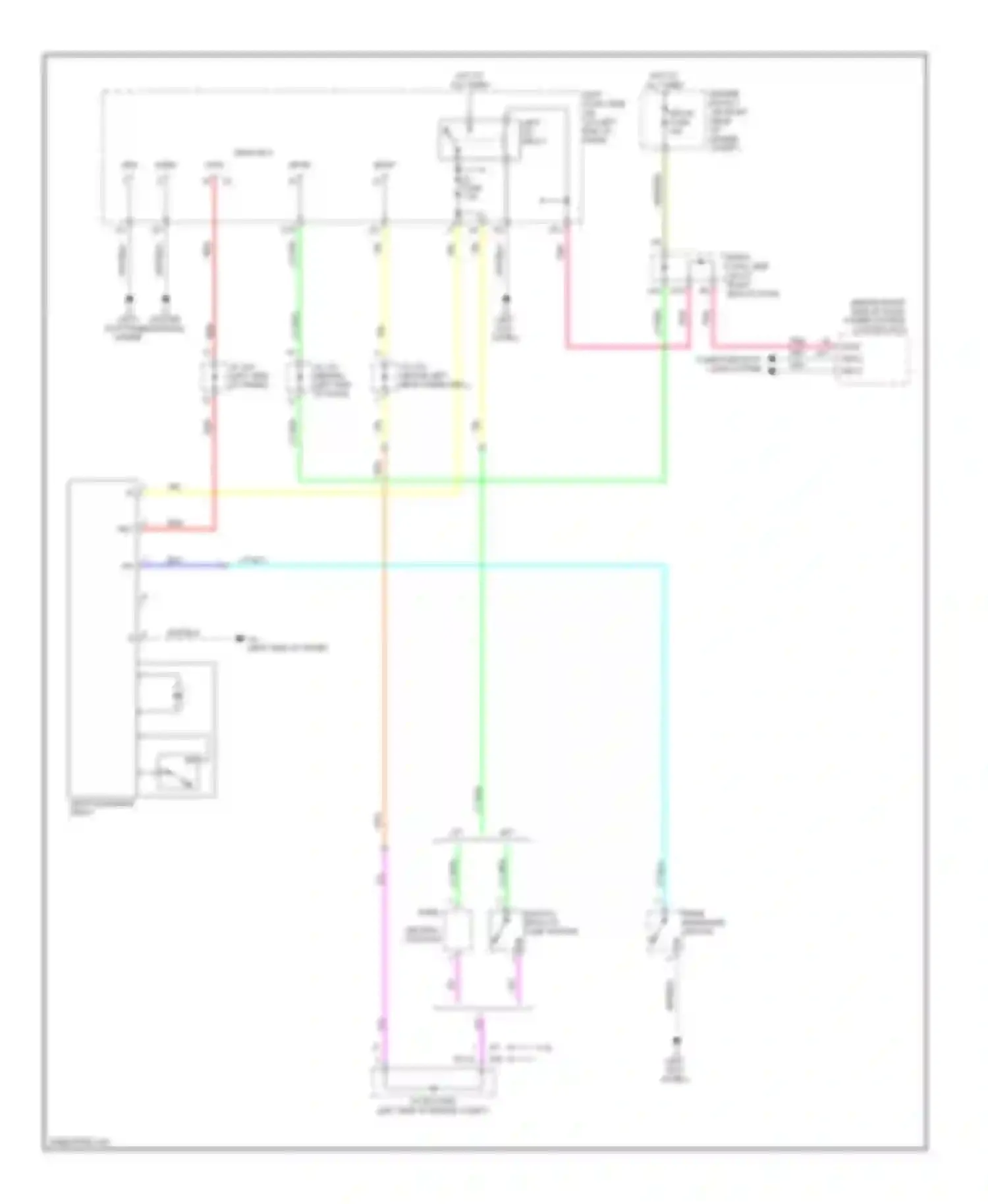 IS Lexus II (2005-2008): Rear window sun shade circuit