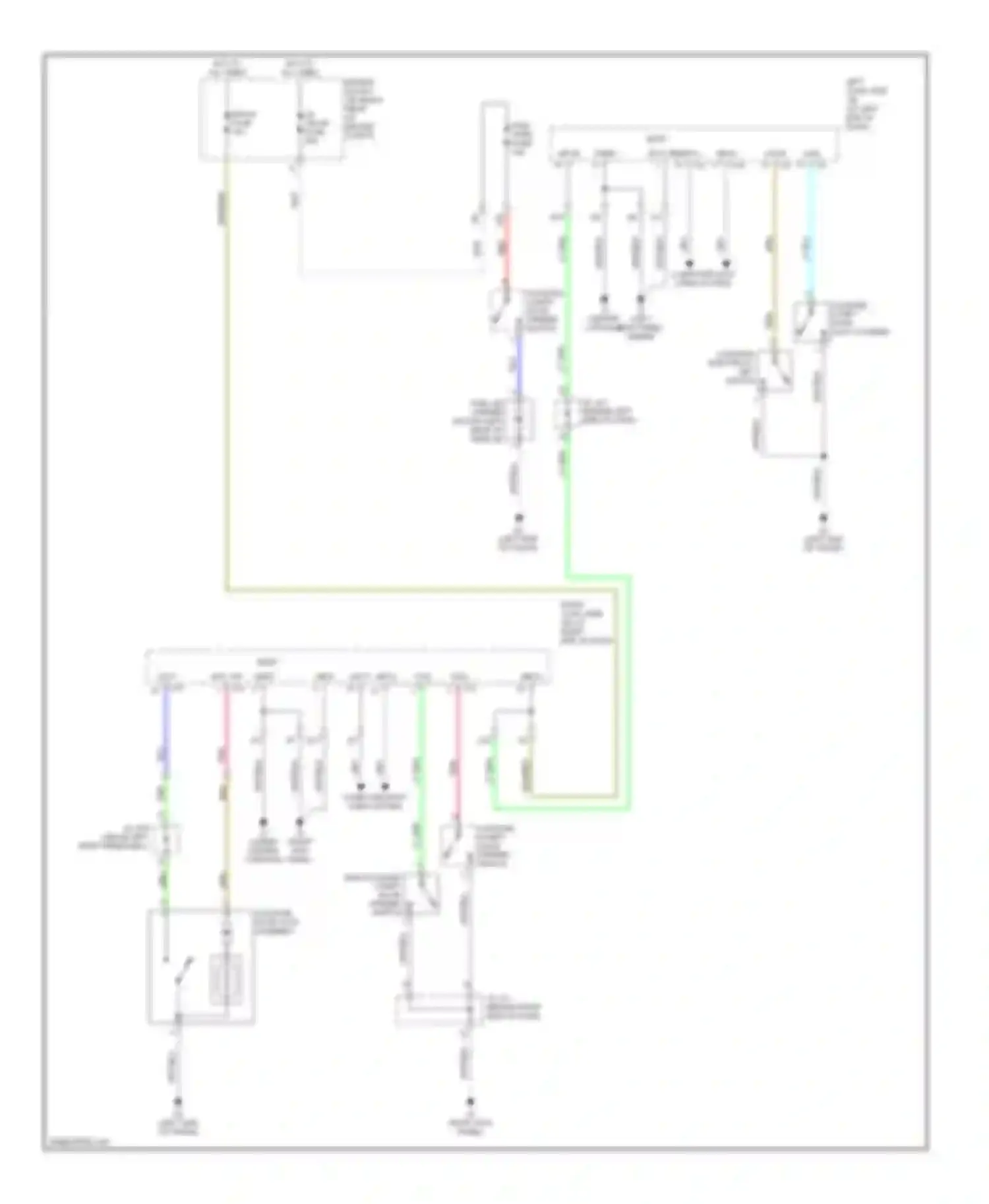 IS Lexus II (2005-2008): Trunk & fuel door release circuit