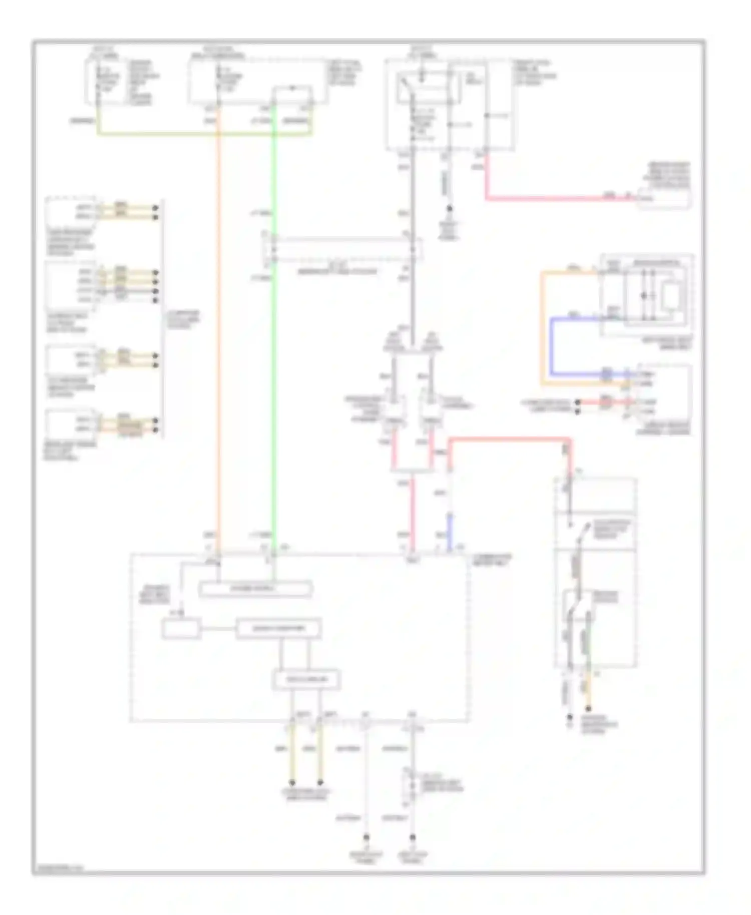 IS Lexus II (2005-2008): Seat belt warning circuit