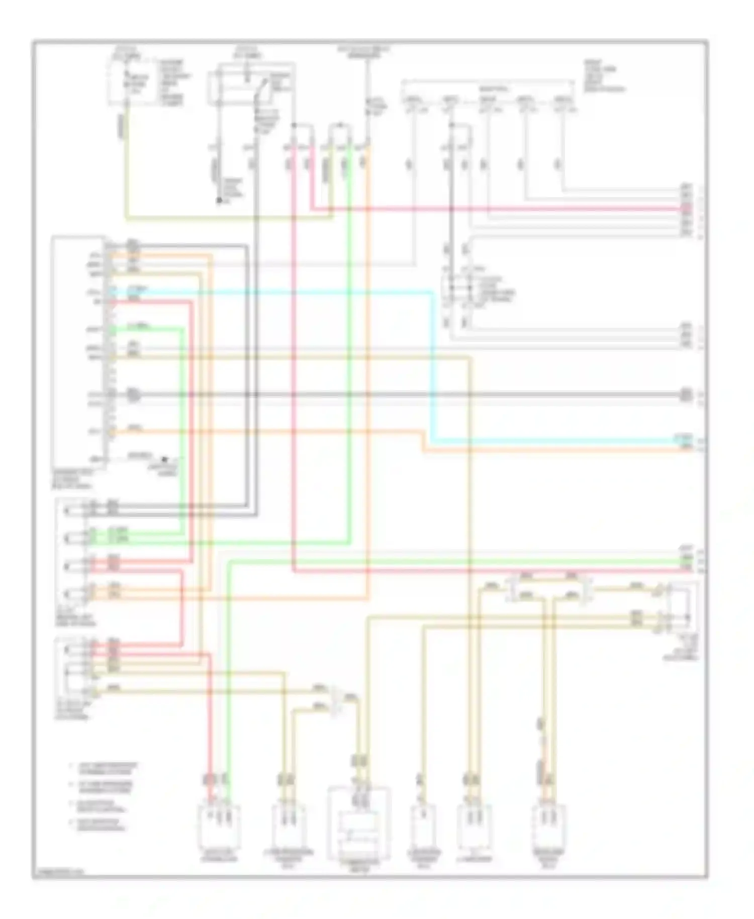 Wiring diagram a/c amplifier for Lexus IS II (2005-2008) (2 of 2)