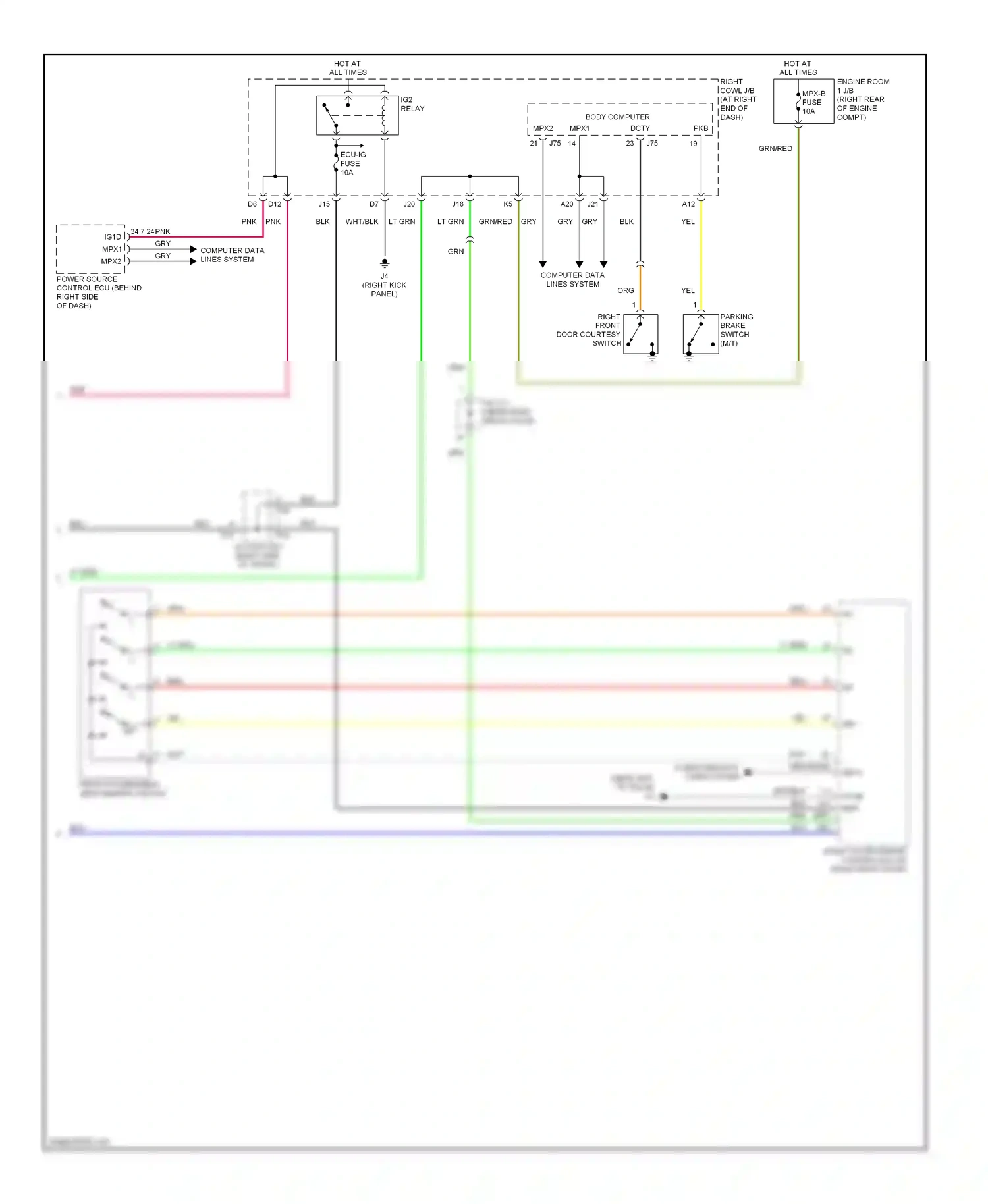 Lexus IS II (2005-2008) blk wiring diagram  (66 of 123)