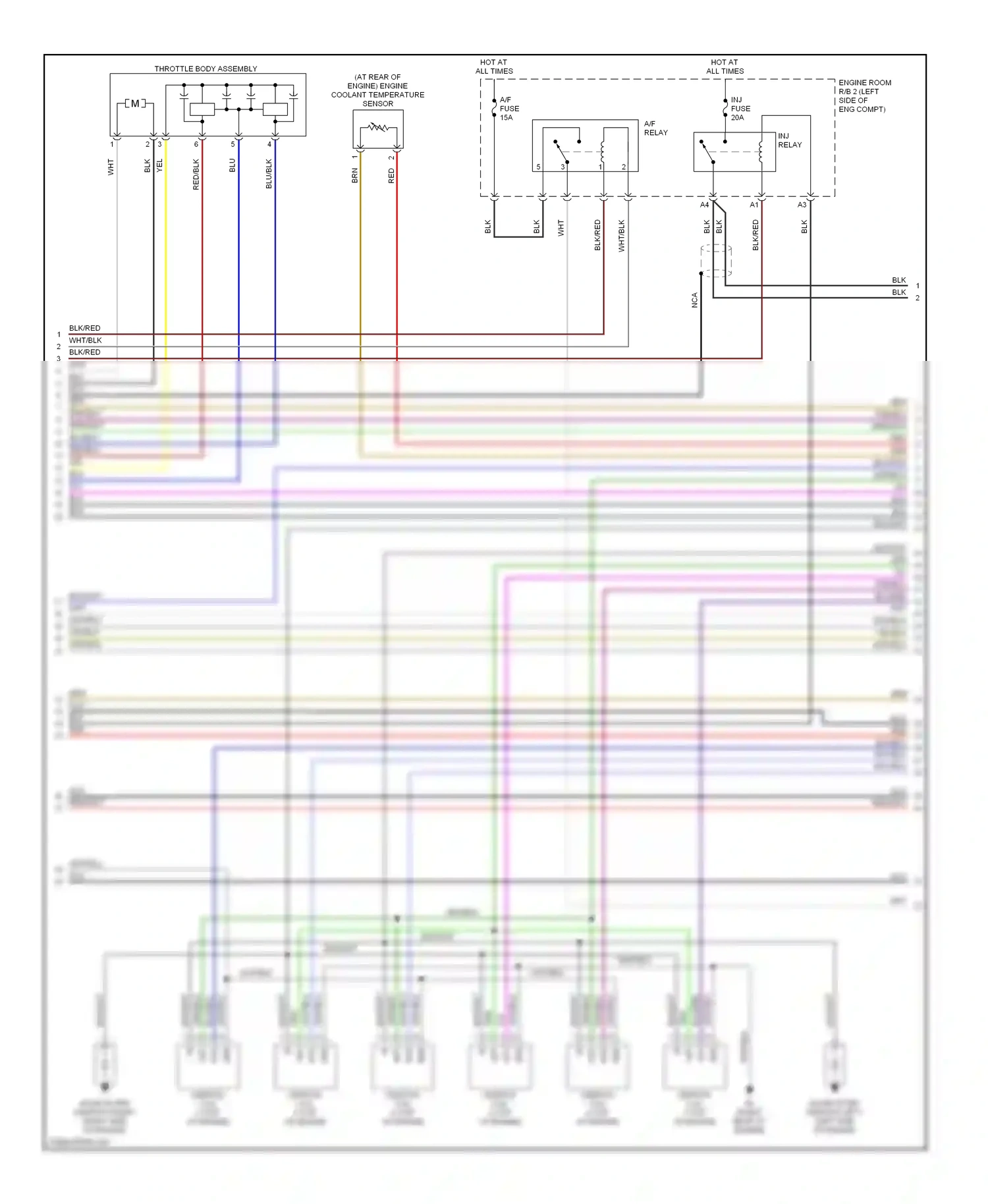Lexus IS II (2005-2008) blu/red wiring diagram  (13 of 16)