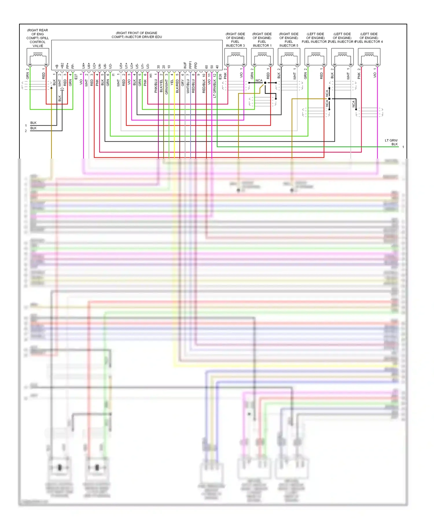 Lexus IS II (2005-2008) blu/wht wiring diagram  (36 of 38)