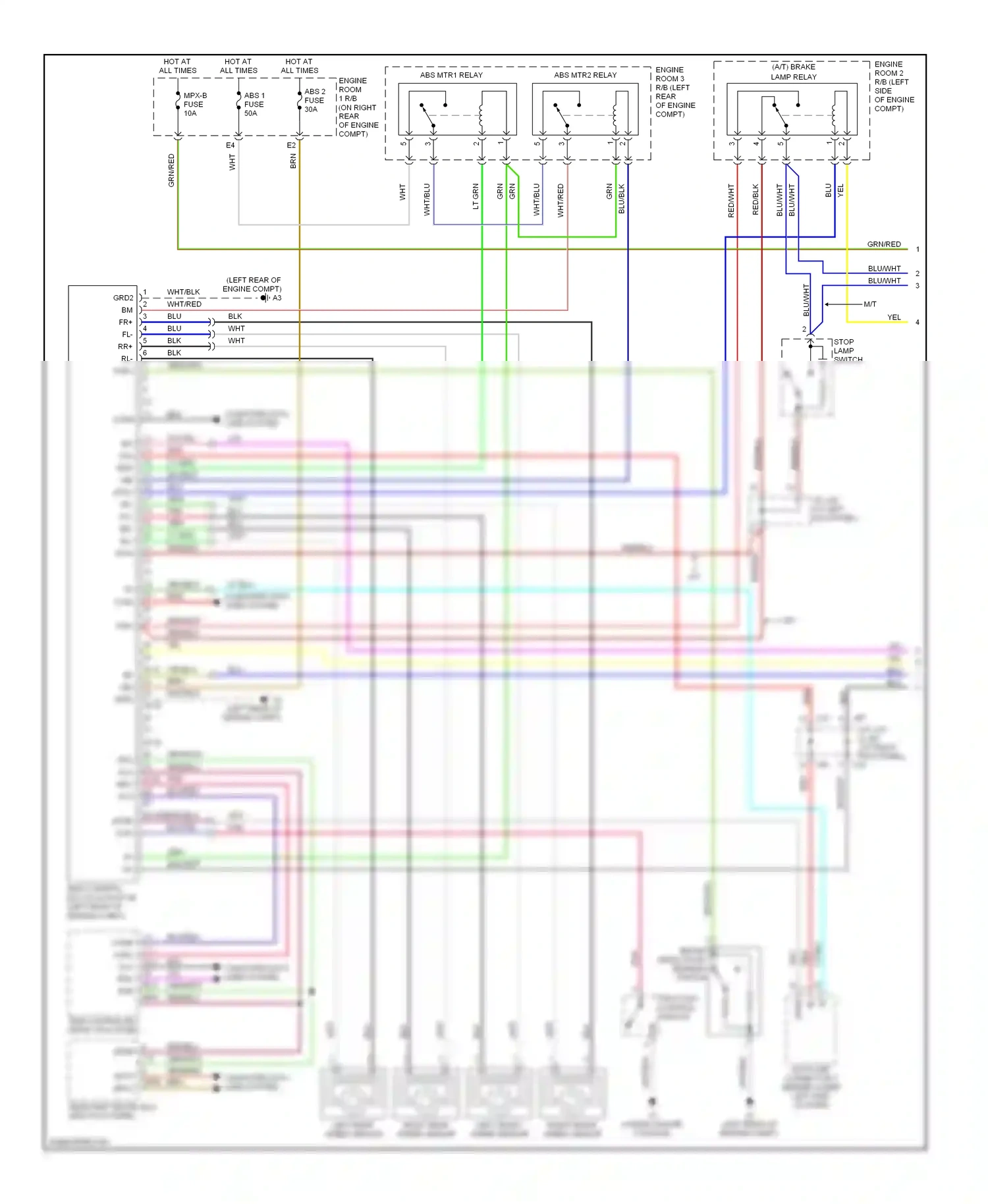 Lexus IS II (2005-2008) blu/wht wiring diagram  (4 of 38)