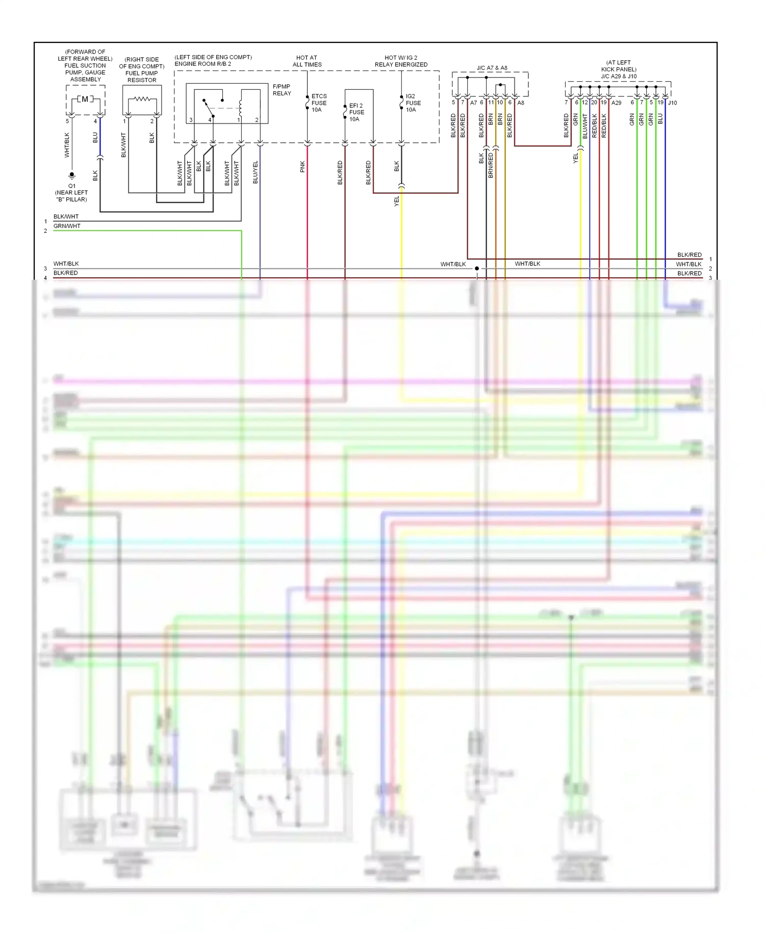 Lexus IS II (2005-2008) blu/wht wiring diagram  (18 of 38)