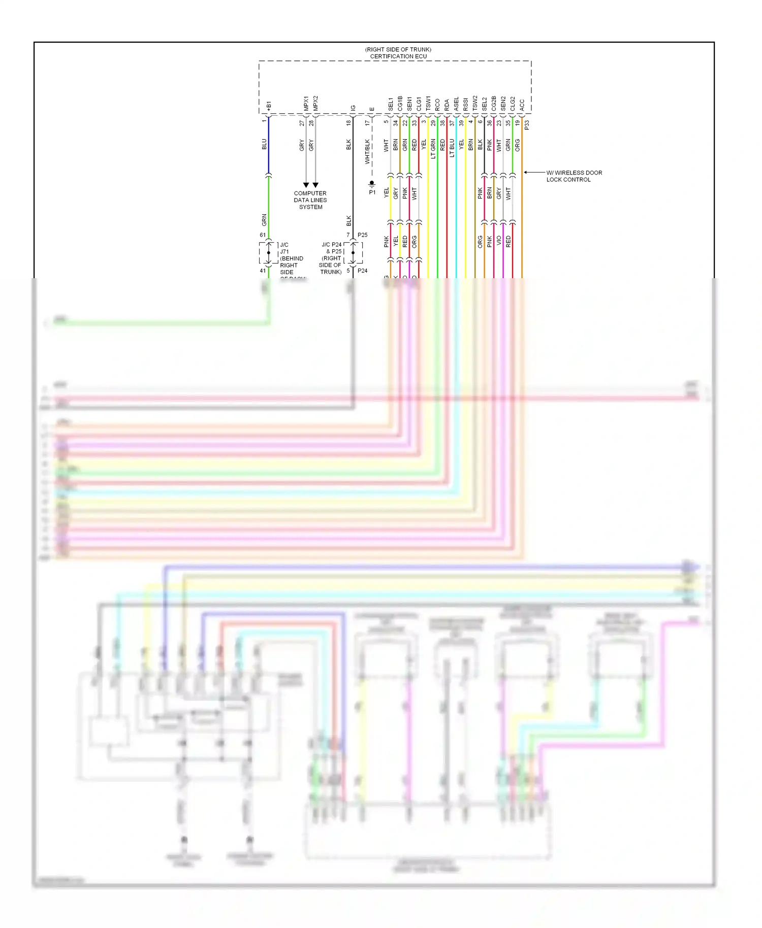 Lexus IS II (2005-2008) com wiring diagram  (1 of 2)