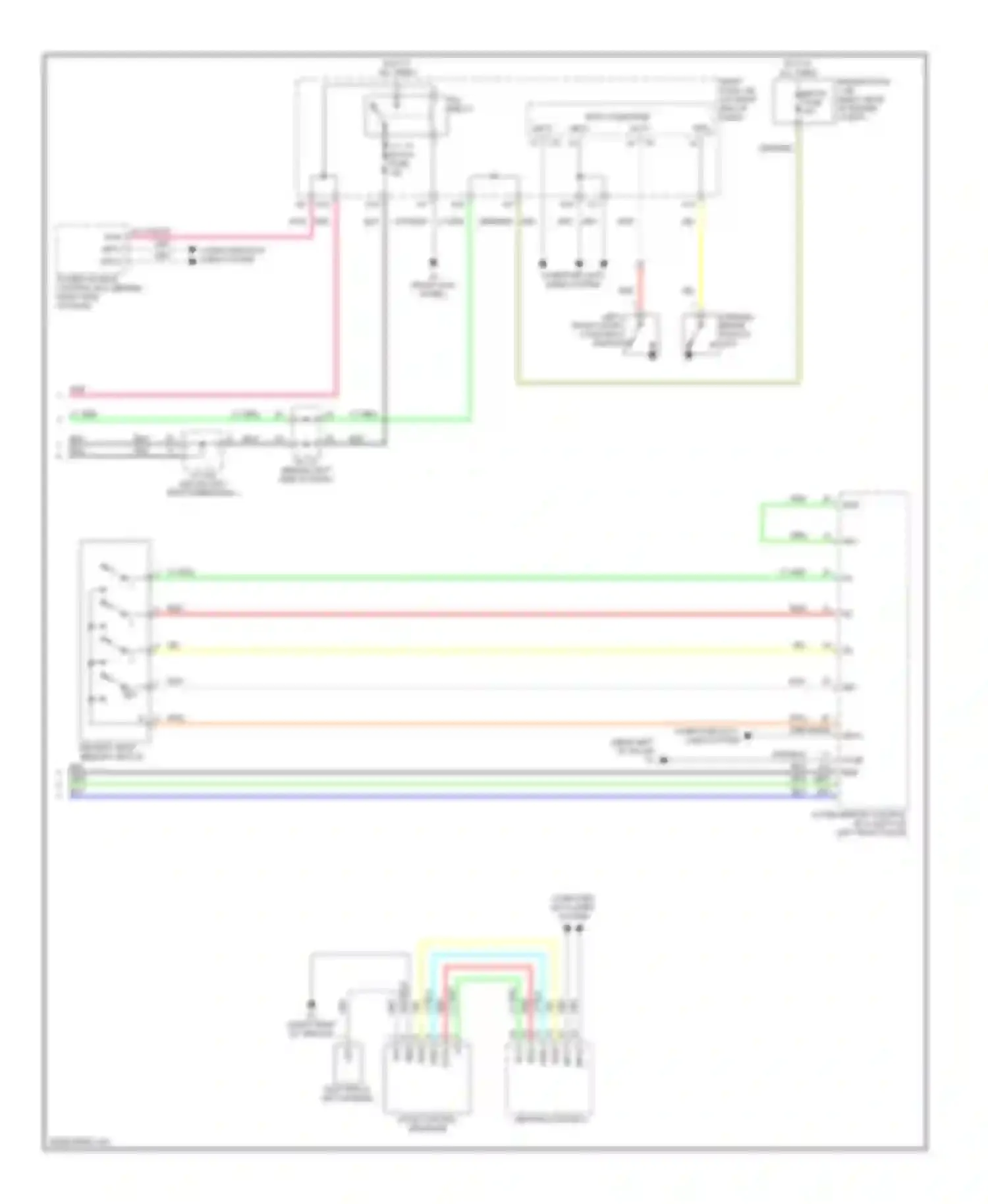 Wiring diagram driver's seat memory switch for Lexus IS II (2005-2008) (1 of 3)