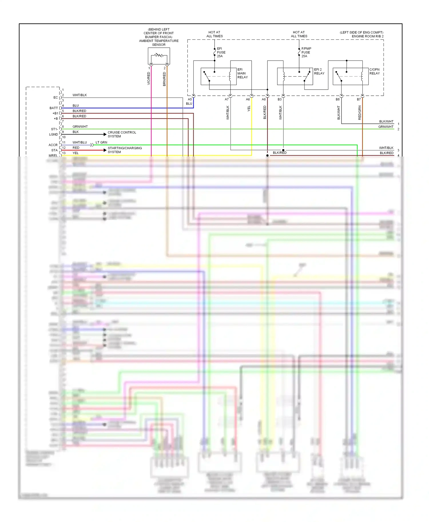 Lexus IS II (2005-2008) engine control module (left front of engine compt) wiring diagram  (8 of 18)