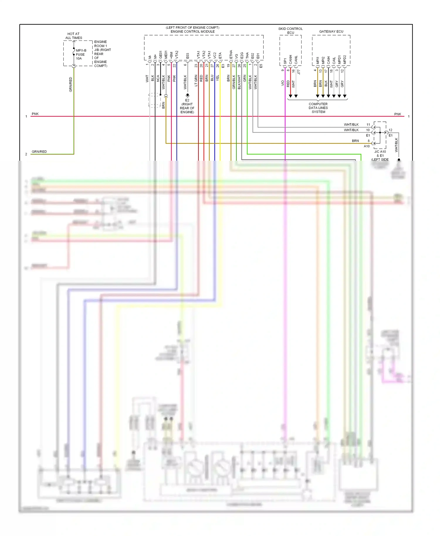 Lexus IS II (2005-2008) etha wiring diagram  (1 of 1)