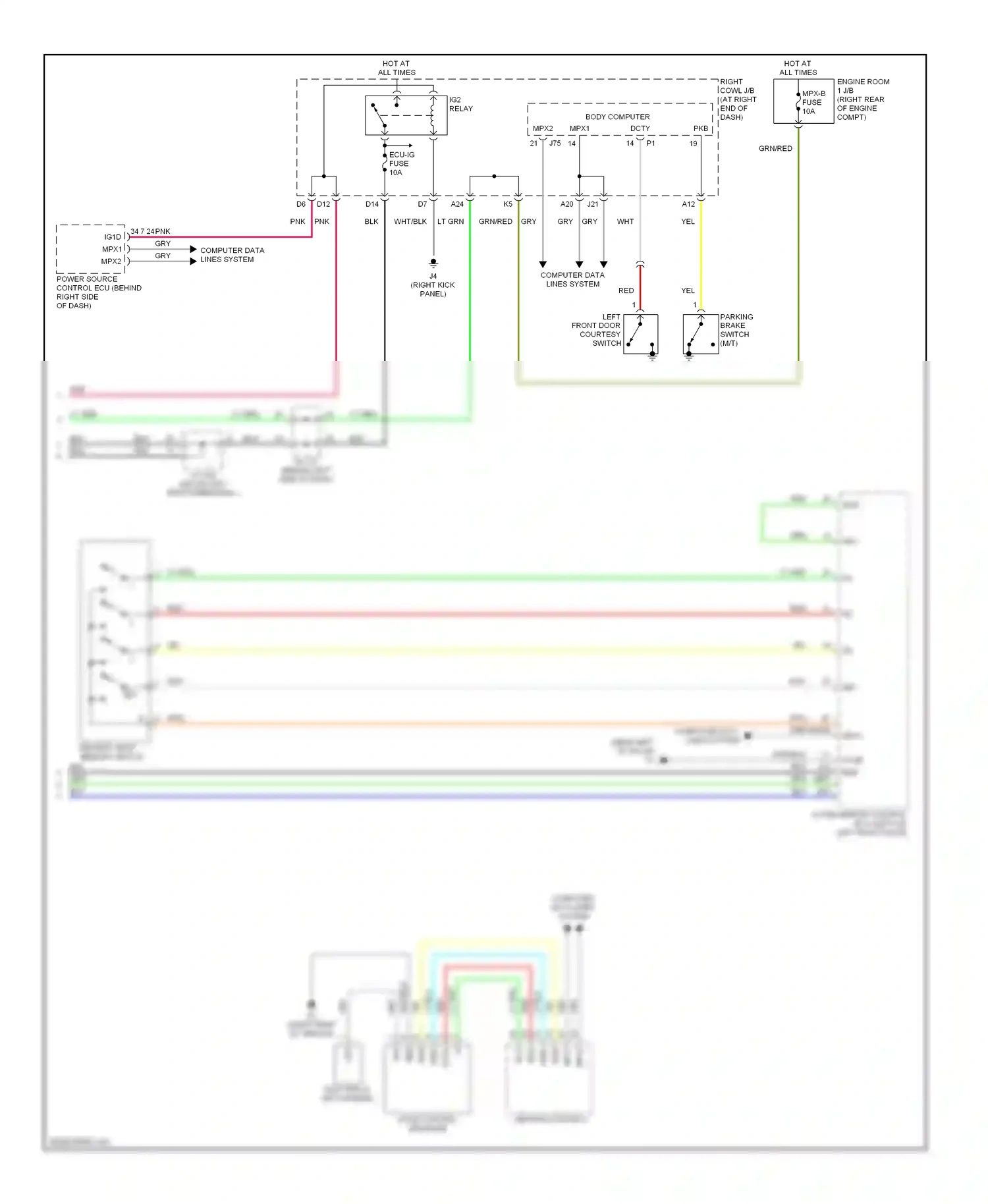 Lexus IS II (2005-2008) grd wiring diagram  (7 of 24)