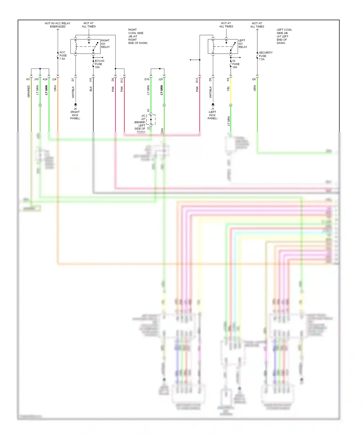 Lexus IS II (2005-2008) grd wiring diagram  (5 of 24)