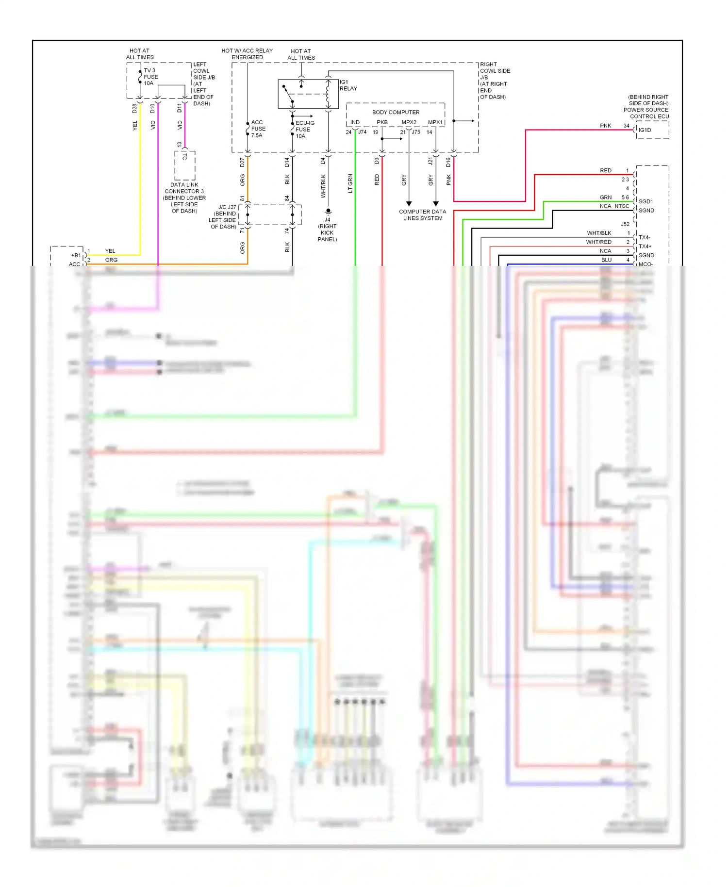 Lexus IS II (2005-2008) grd wiring diagram  (13 of 24)