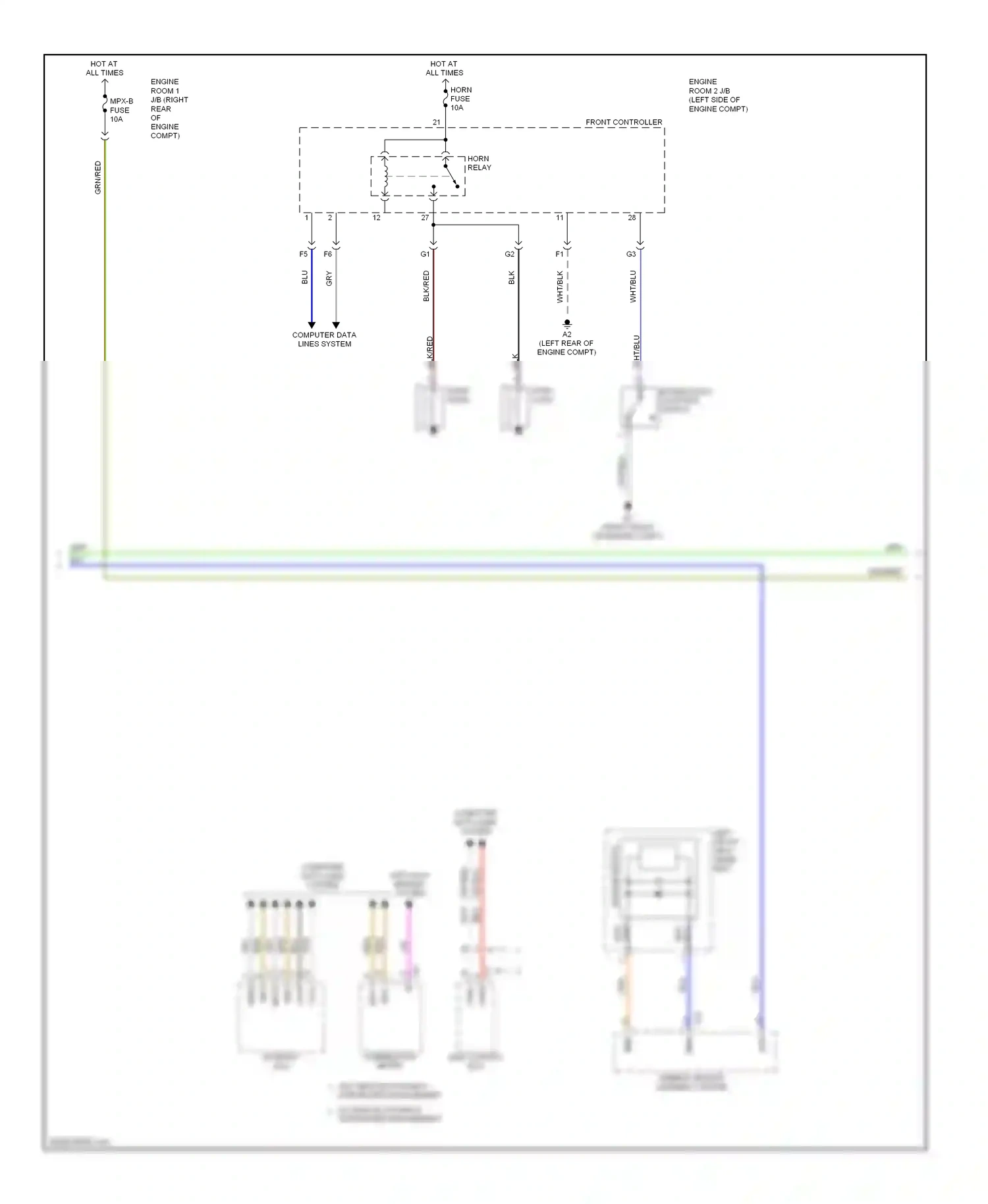 Lexus IS II (2005-2008) grn/red wiring diagram  (5 of 56)