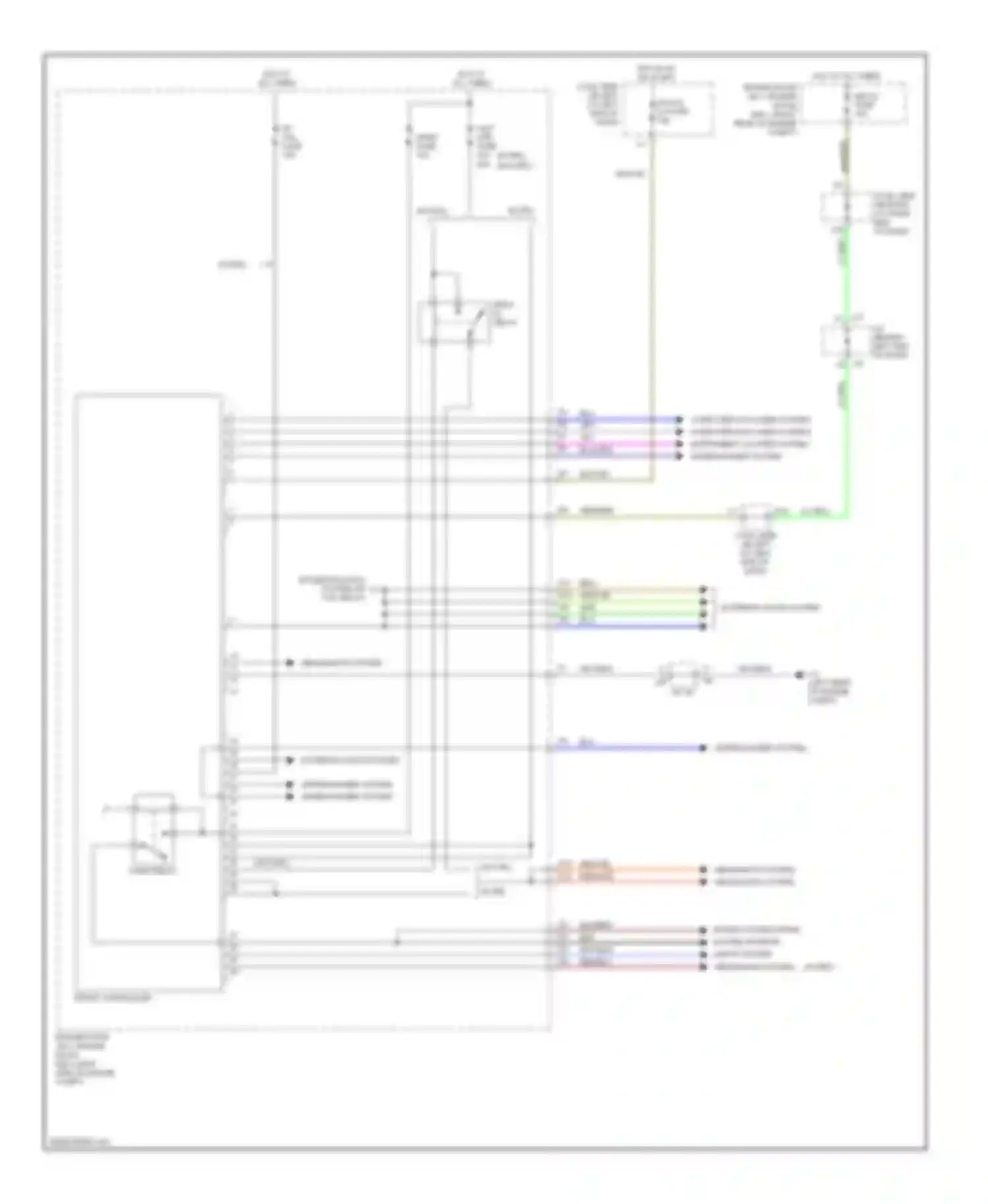 Wiring diagram horn fuse for Lexus IS II (2005-2008) (3 of 6)