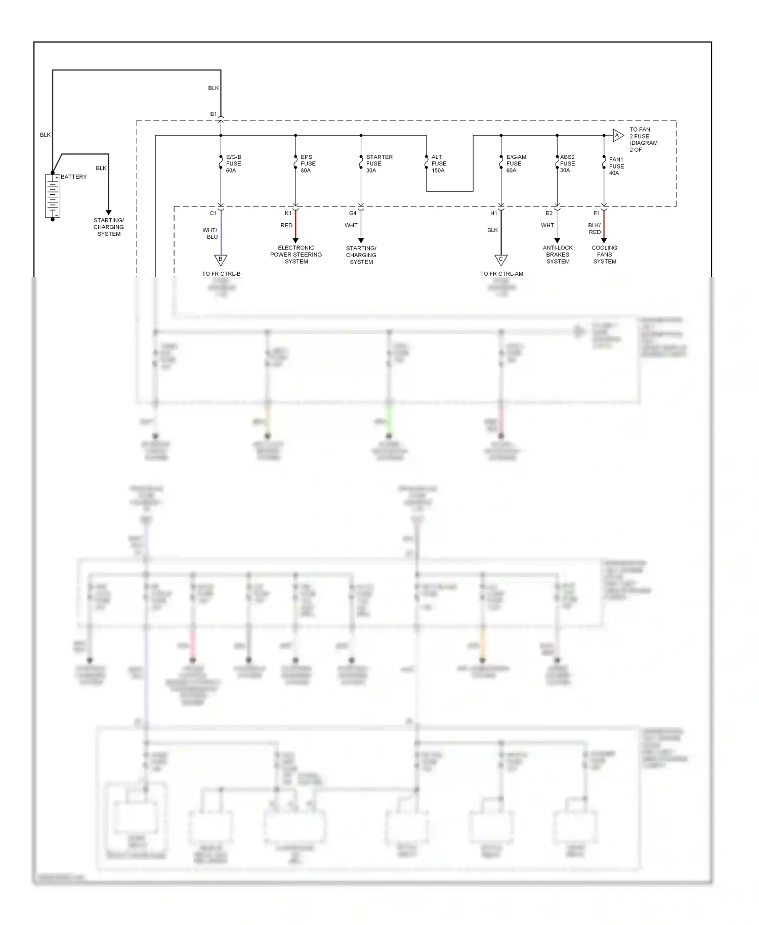 Lexus IS II (2005-2008) horn relay wiring diagram  (5 of 6)