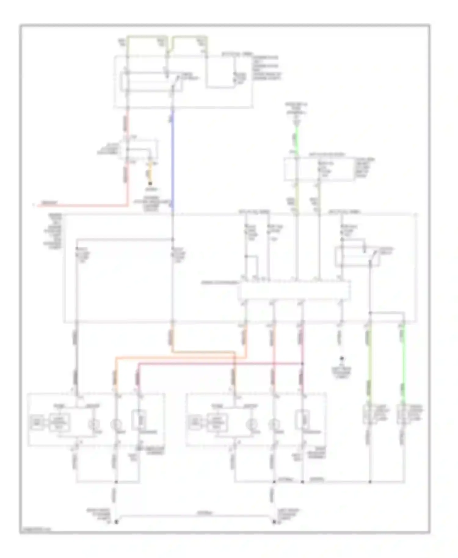 Wiring diagram left front fog lamp for Lexus IS II (2005-2008) (1 of 2)