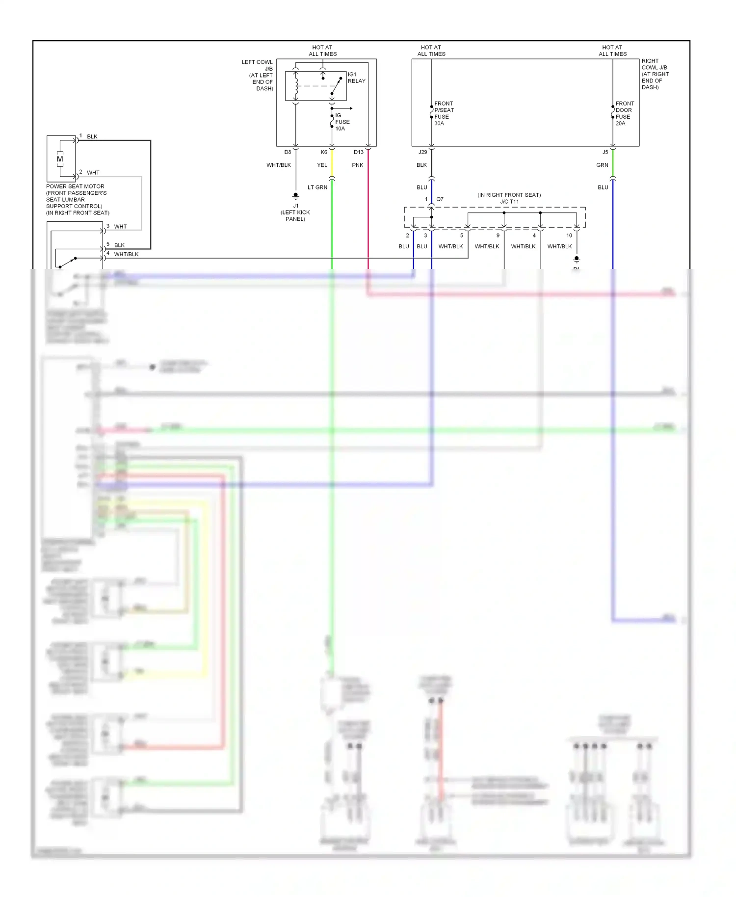 Lexus IS II (2005-2008) (left kick panel) wiring diagram  (26 of 50)