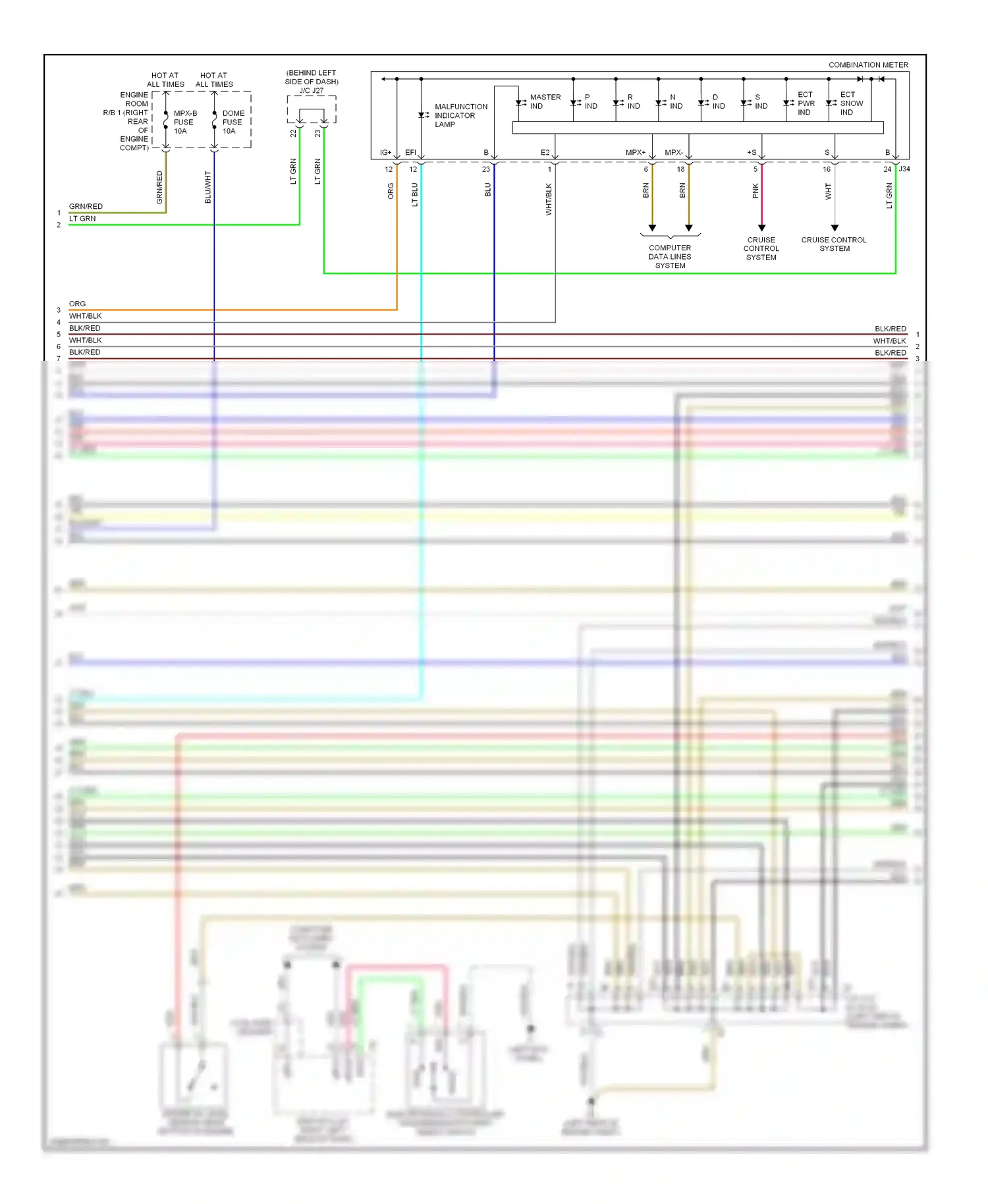 Lexus IS II (2005-2008) (left kick panel) wiring diagram  (20 of 50)