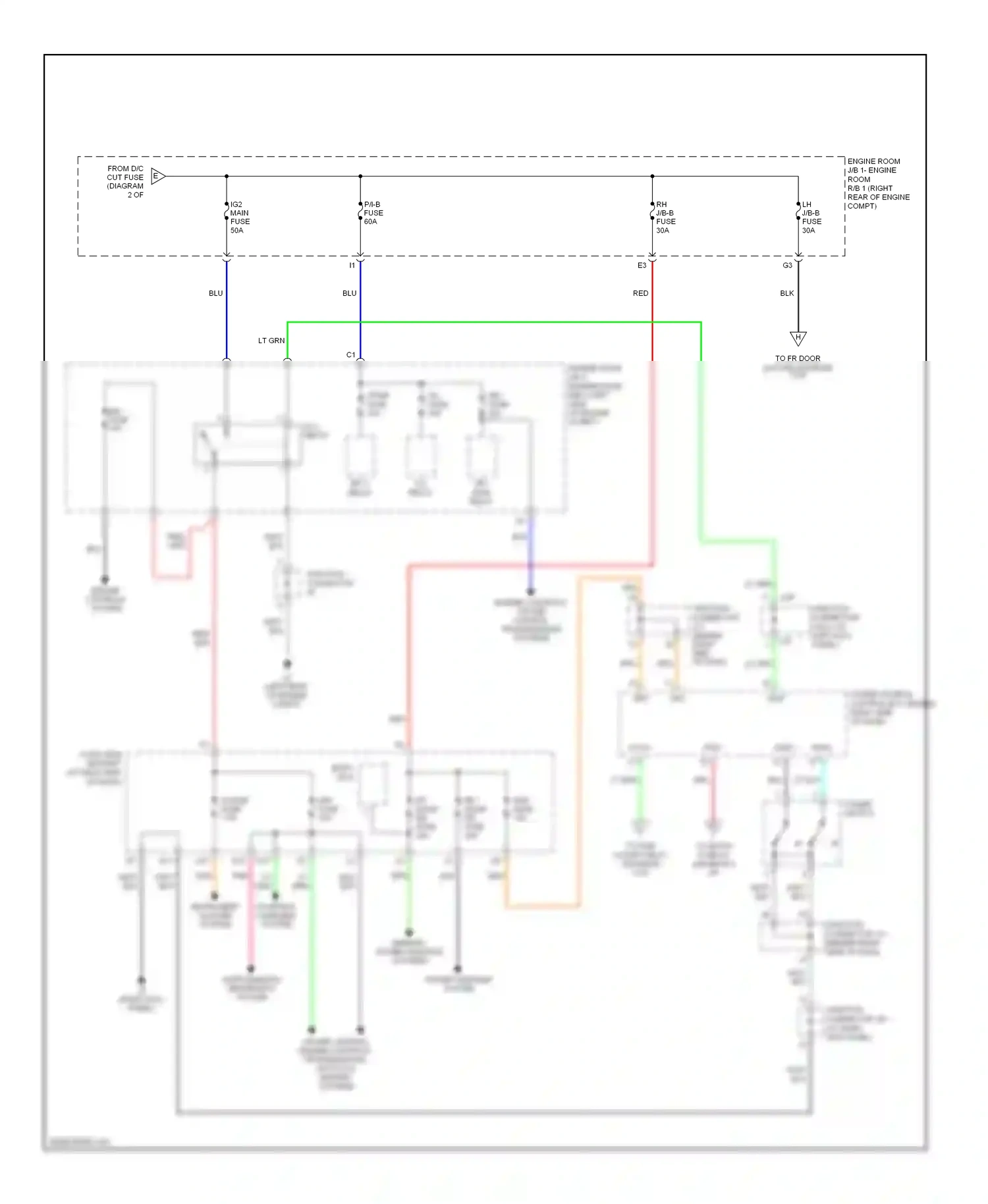 Lexus IS II (2005-2008) (left kick panel) wiring diagram  (33 of 50)