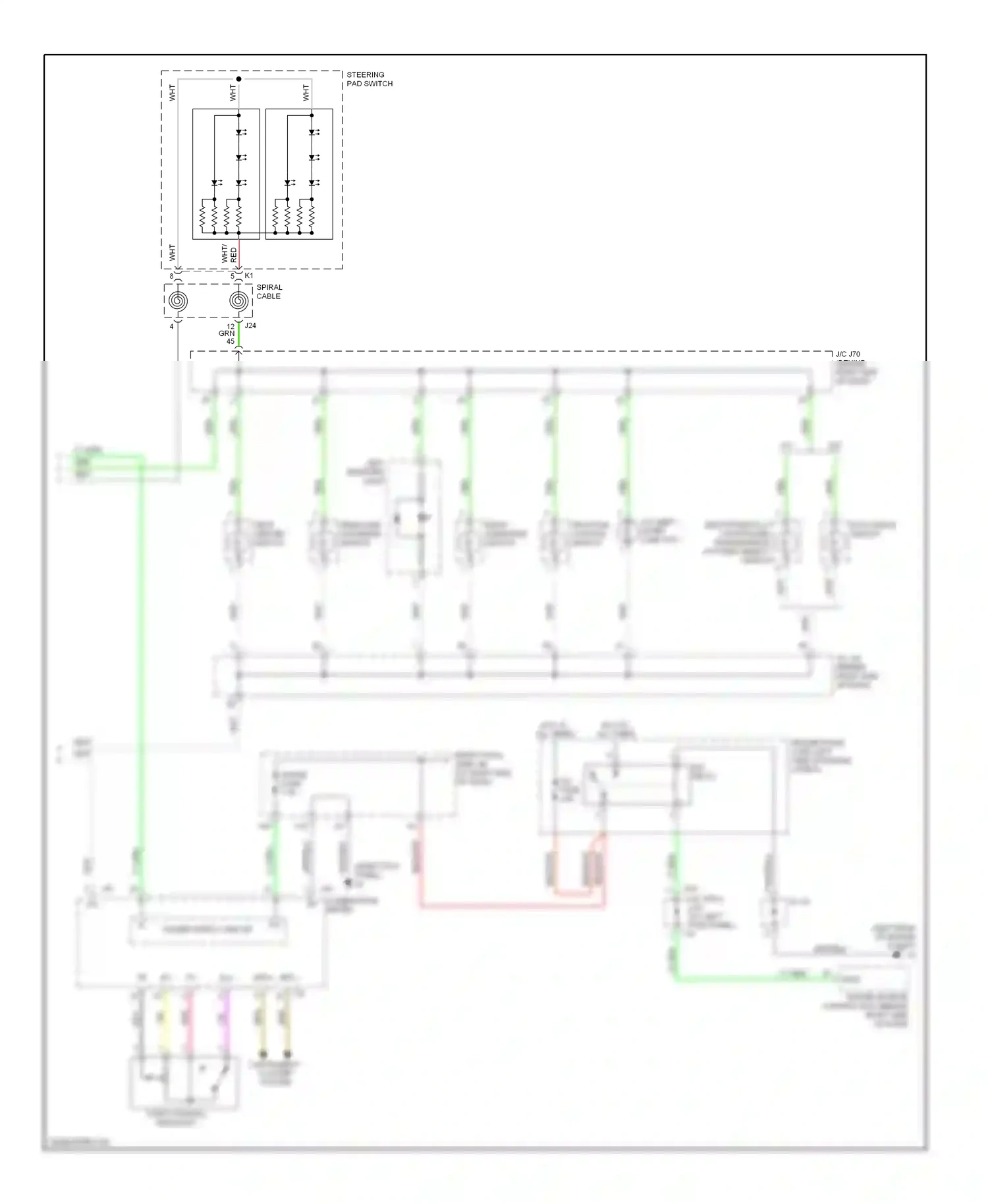 Lexus IS II (2005-2008) left register light wiring diagram  (1 of 1)
