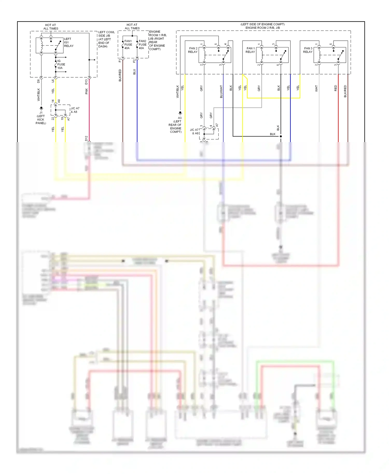 Lexus IS II (2005-2008) left wiring diagram  (7 of 19)