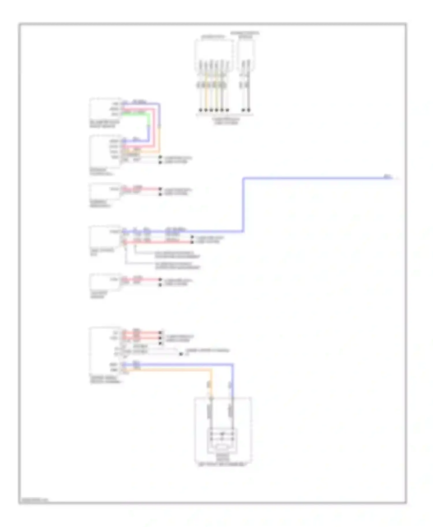 Wiring diagram millimeter wave radar sensor for Lexus IS II (2005-2008) (1 of 1)