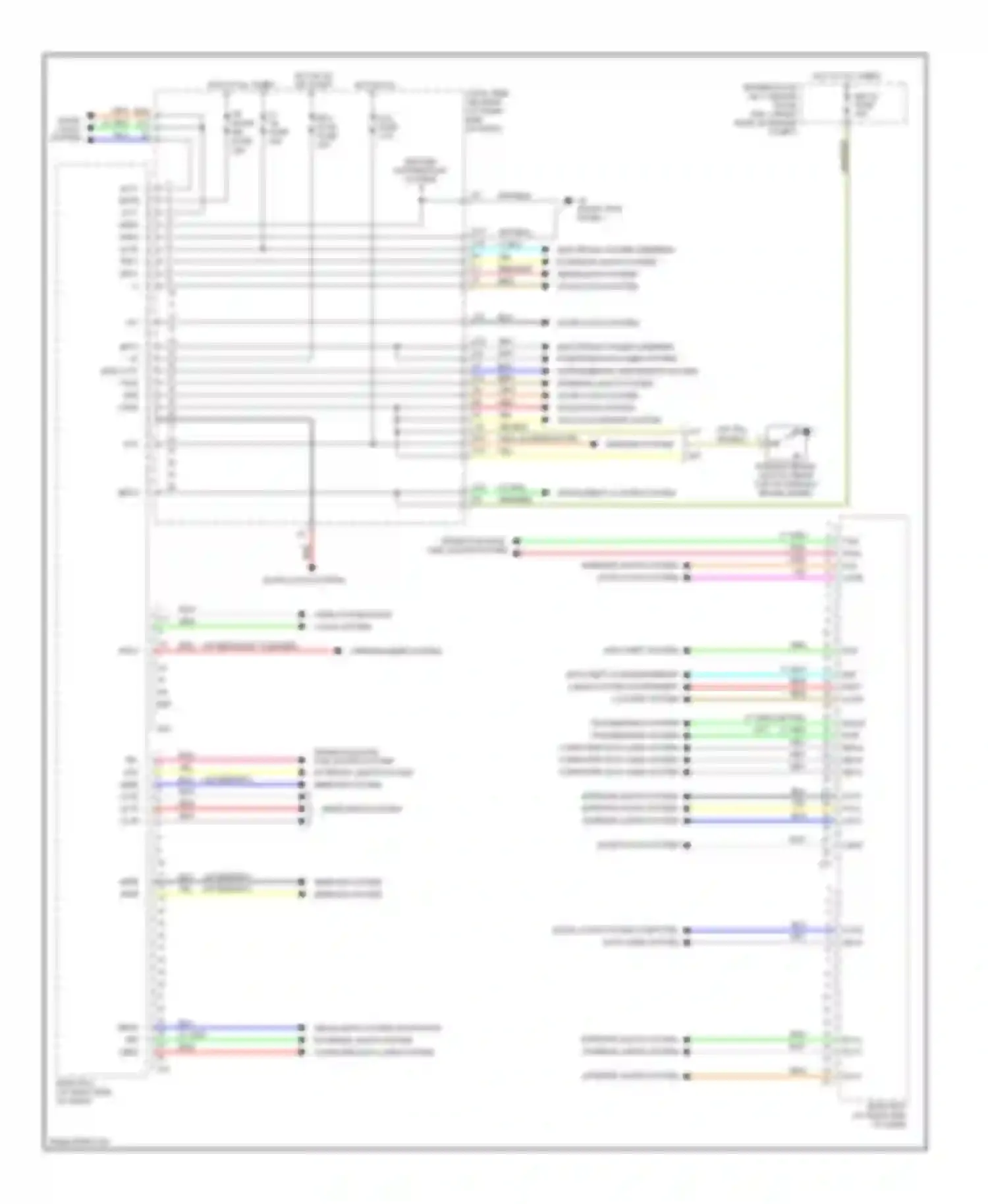 Wiring diagram mirrors system for Lexus IS II (2005-2008) (1 of 1)