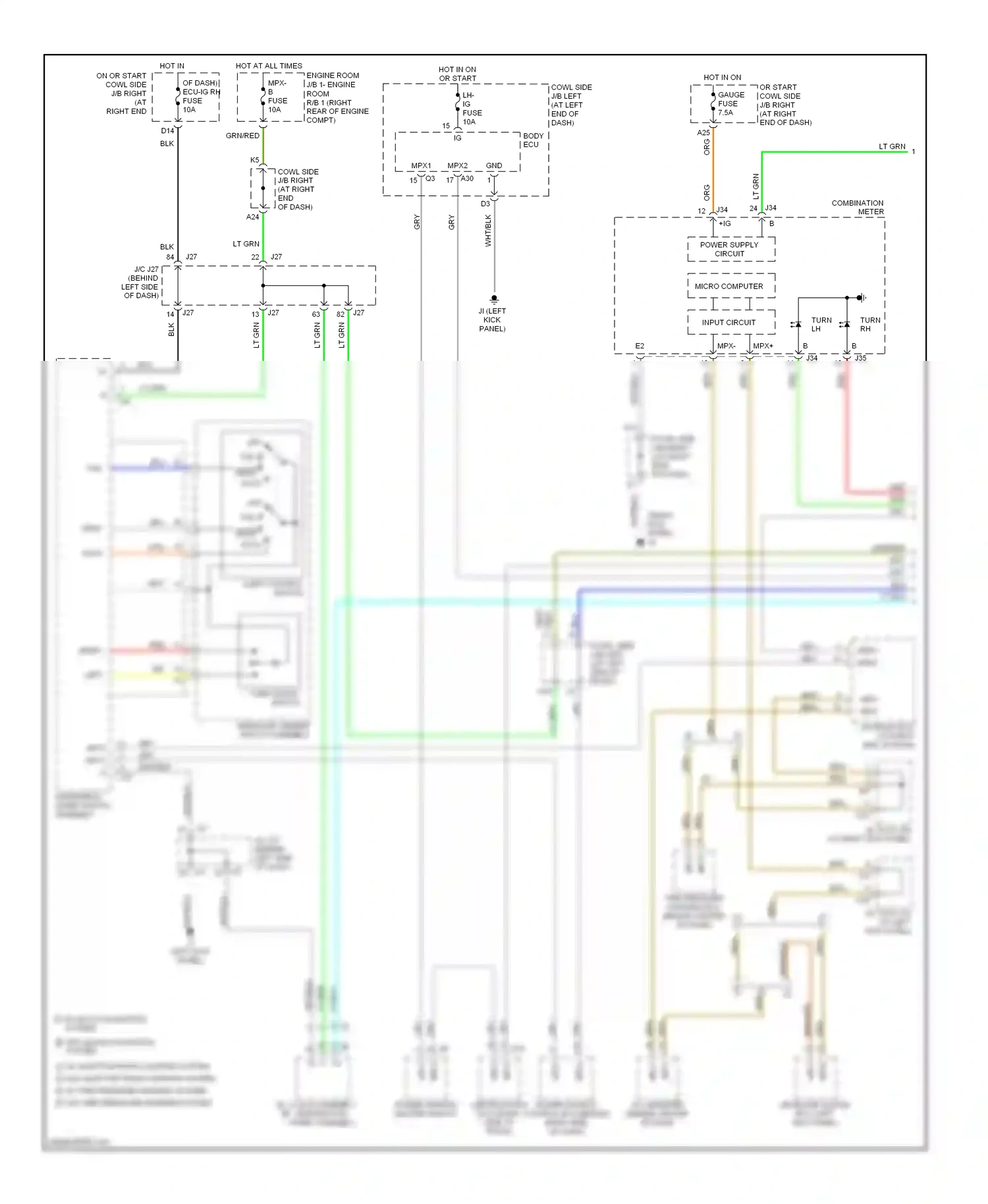 Lexus IS II (2005-2008) mpx wiring diagram  (5 of 18)