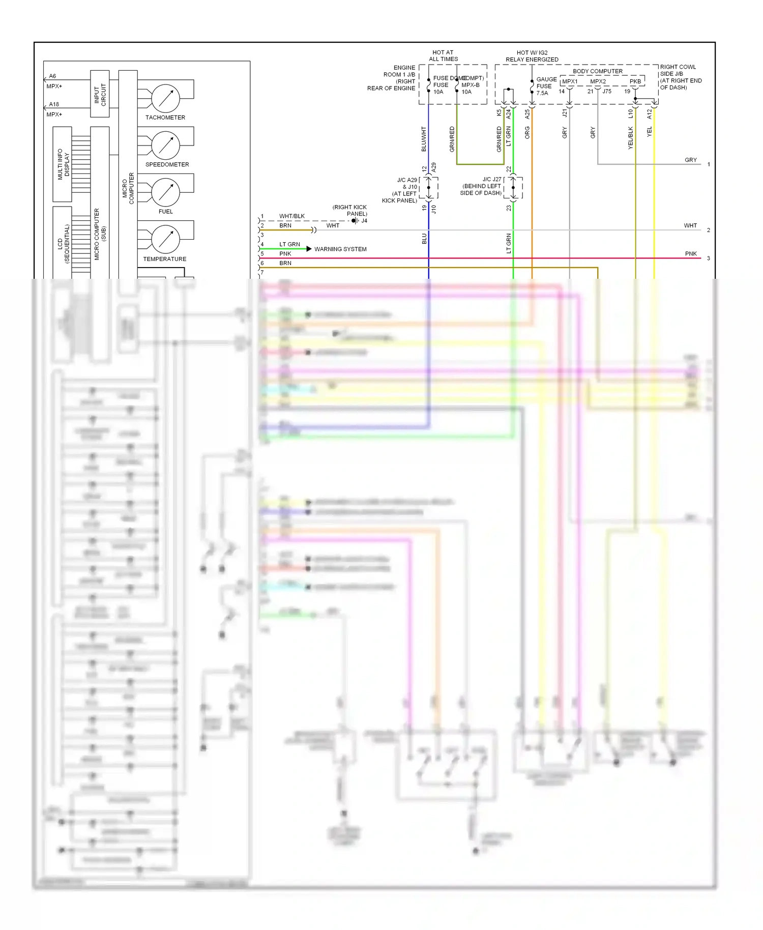 Lexus IS II (2005-2008) mpx wiring diagram  (8 of 18)