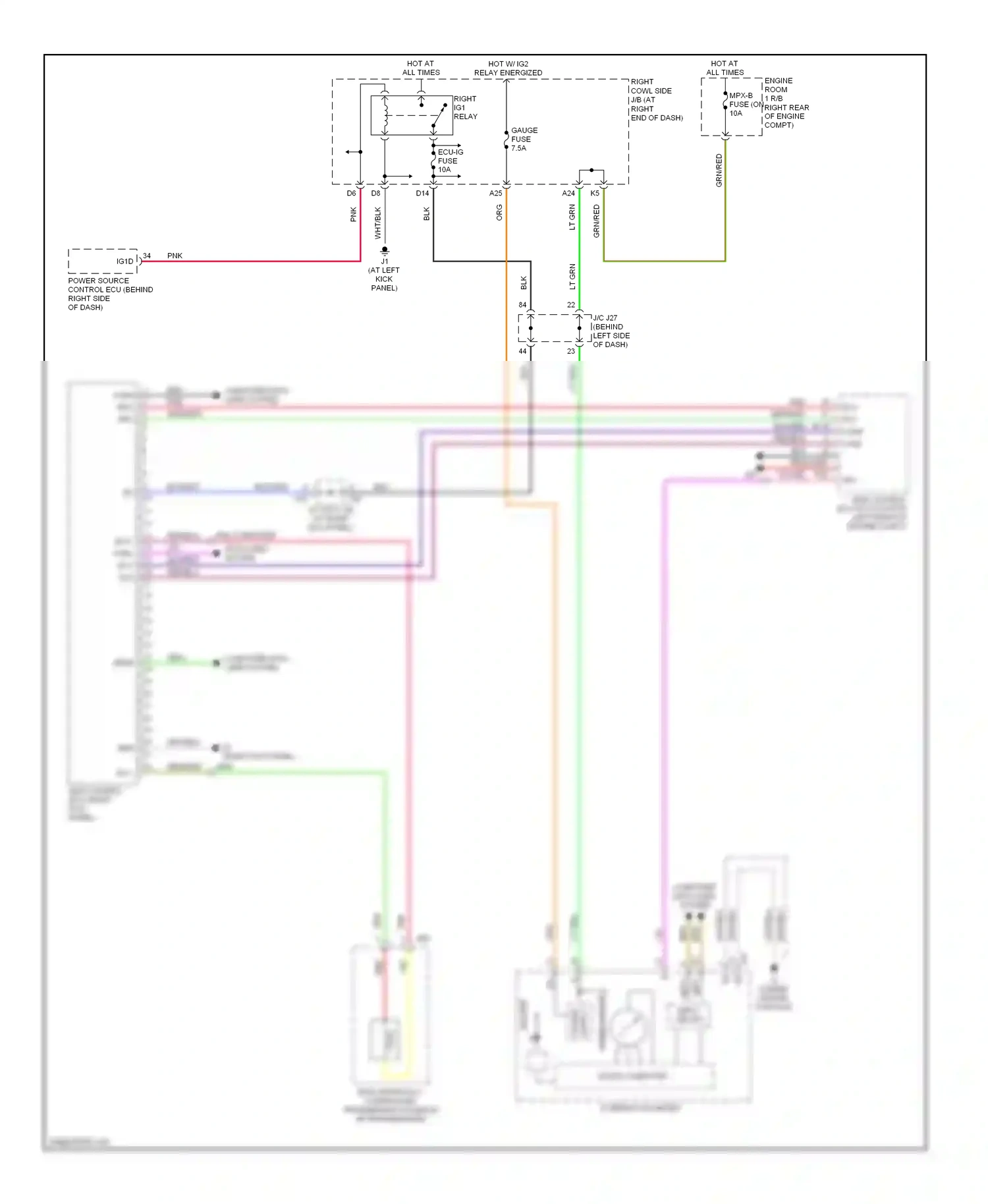 Lexus IS II (2005-2008) mpx wiring diagram  (13 of 18)