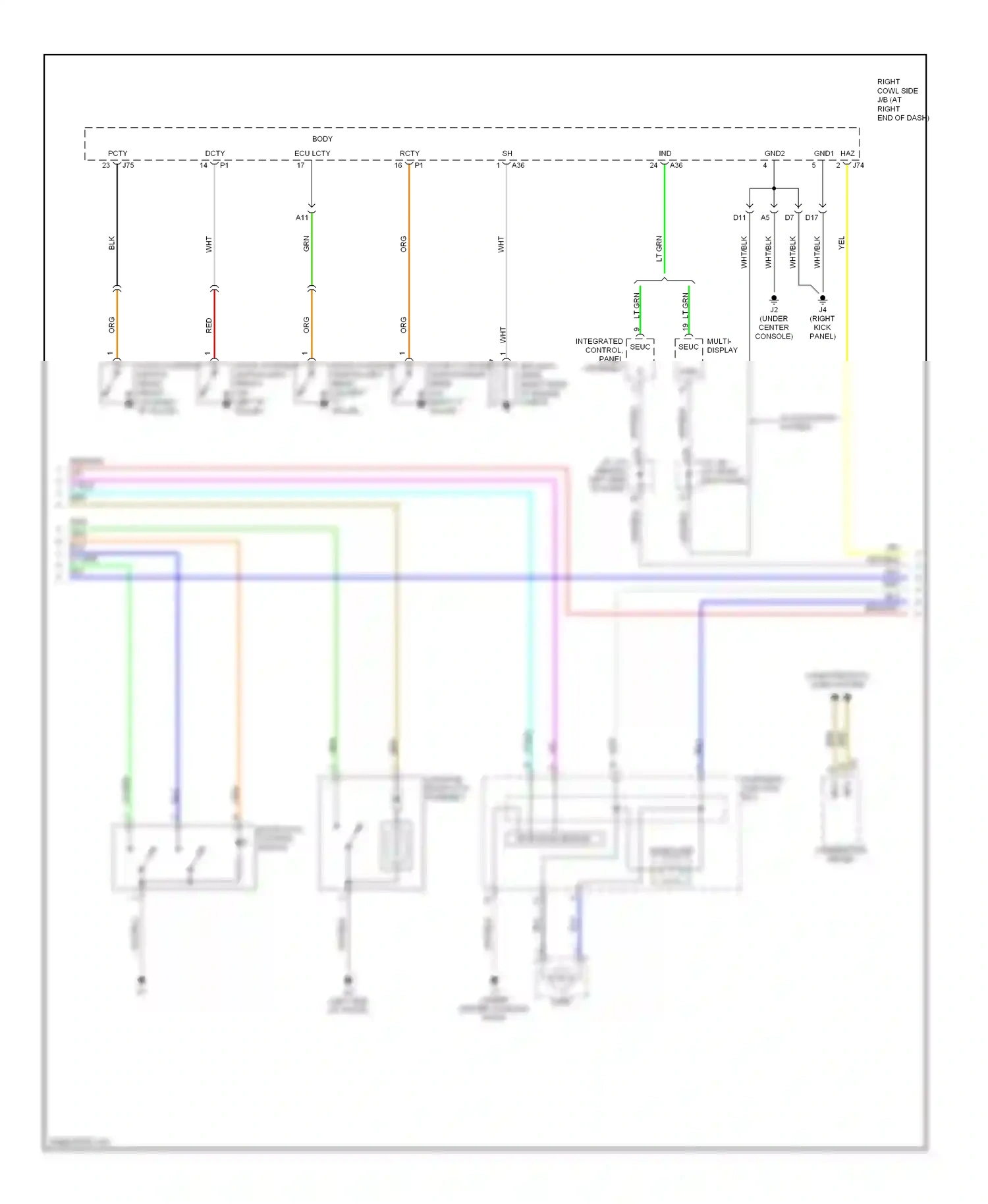 Lexus IS II (2005-2008) mpx wiring diagram  (3 of 18)