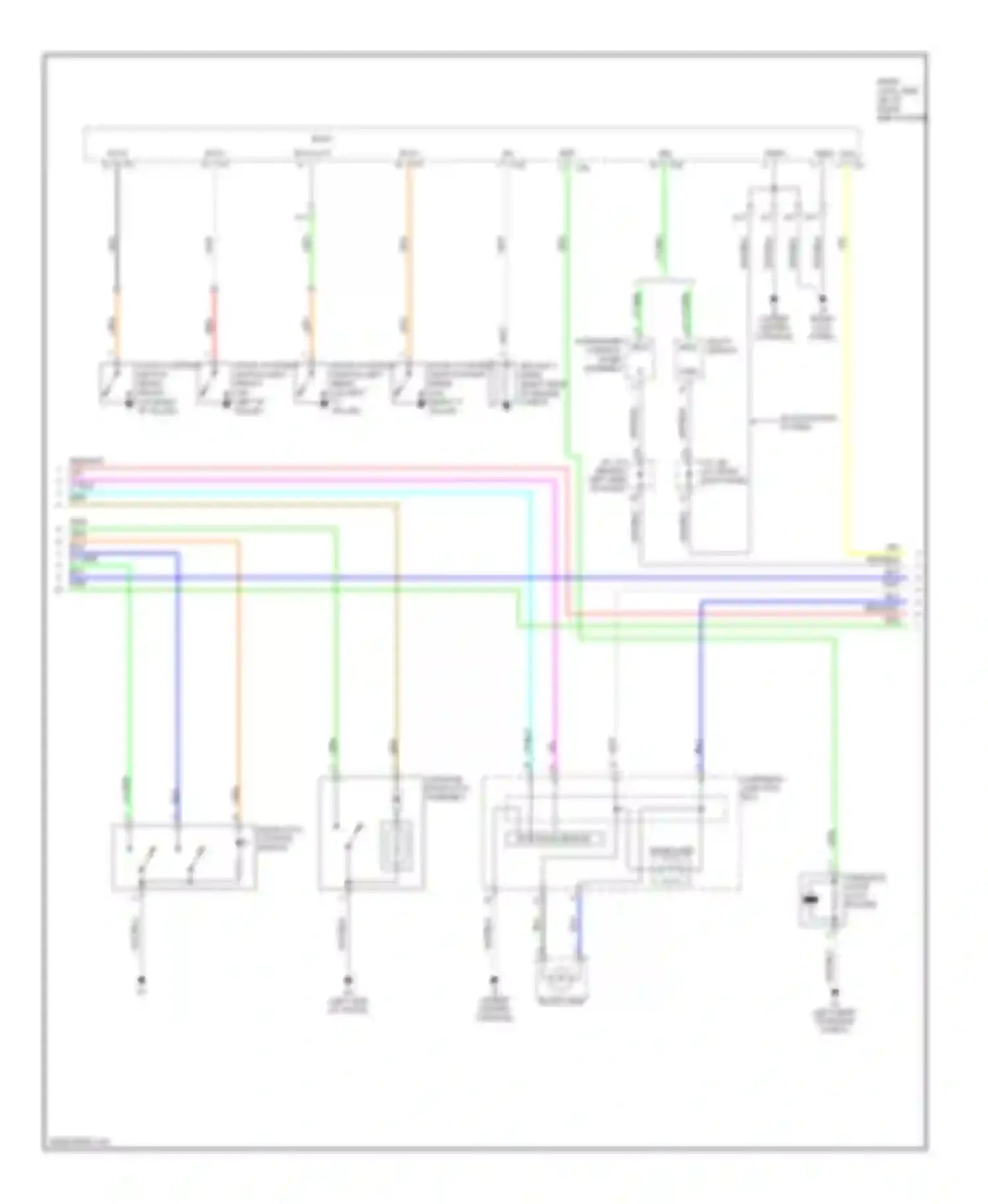 Wiring diagram multi-display for Lexus IS II (2005-2008) (1 of 8)