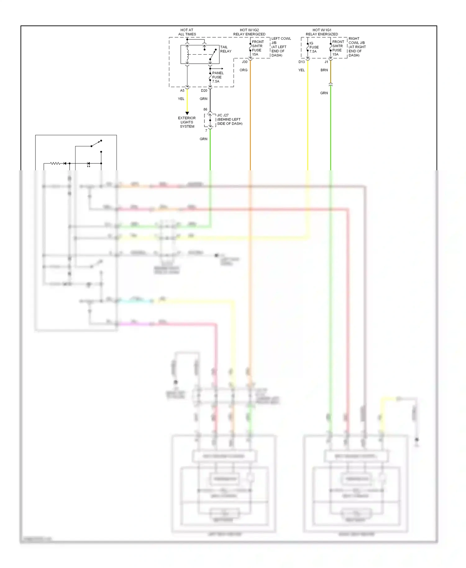 Lexus IS II (2005-2008) red wiring diagram  (83 of 115)