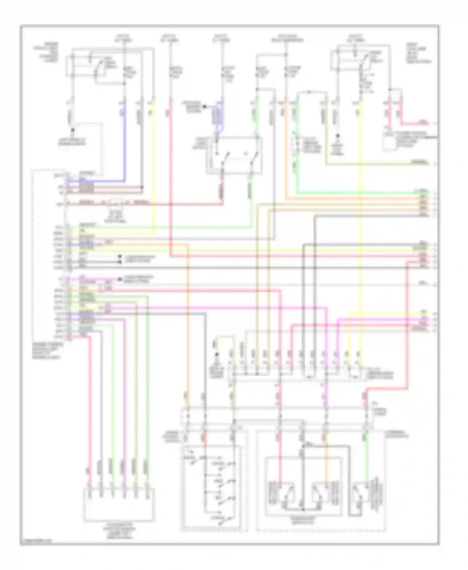 Wiring diagram right distance control steering pad switch for Lexus IS II (2005-2008) (1 of 2)