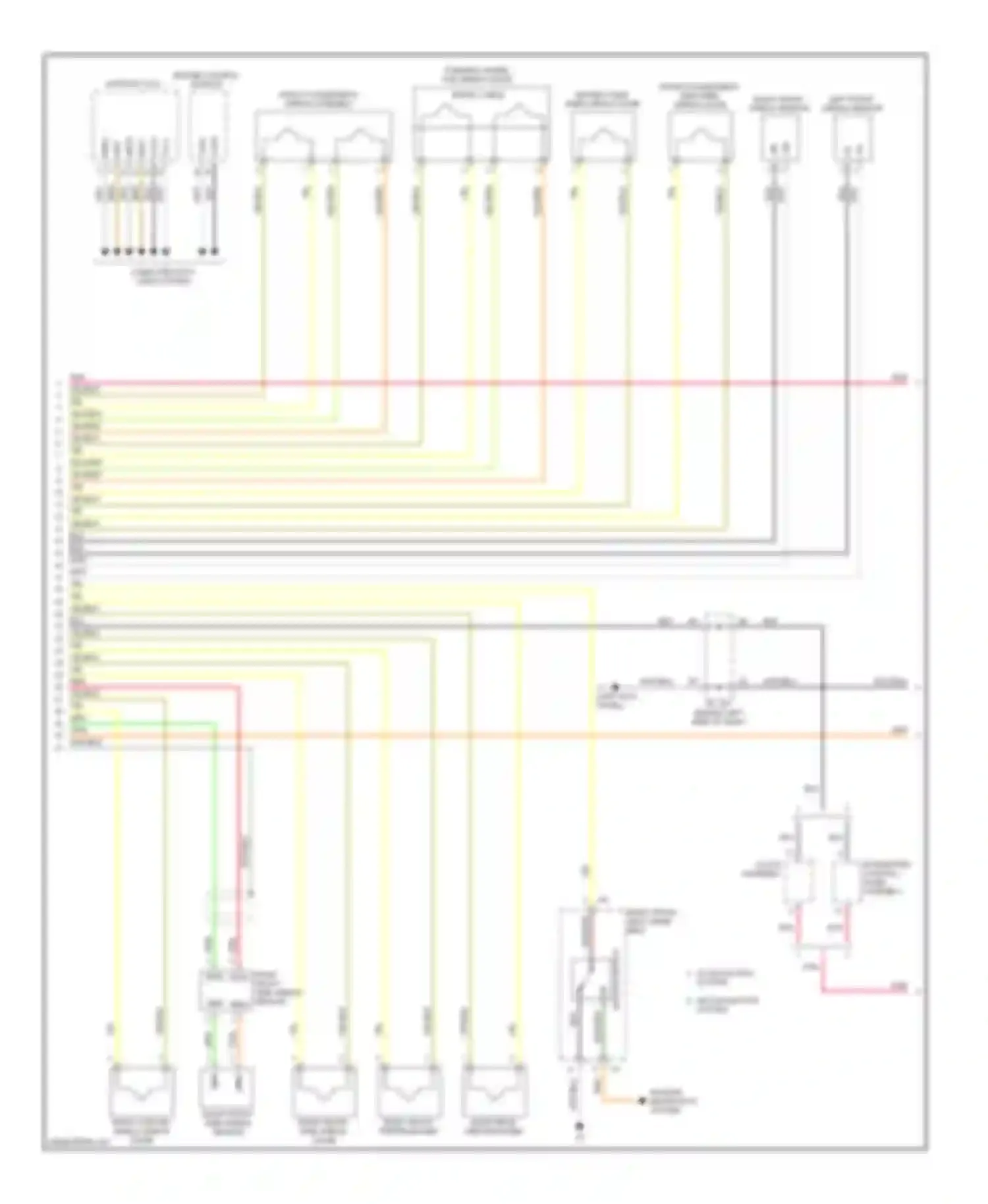 Wiring diagram w/o navigation system for Lexus IS II (2005-2008) (5 of 5)