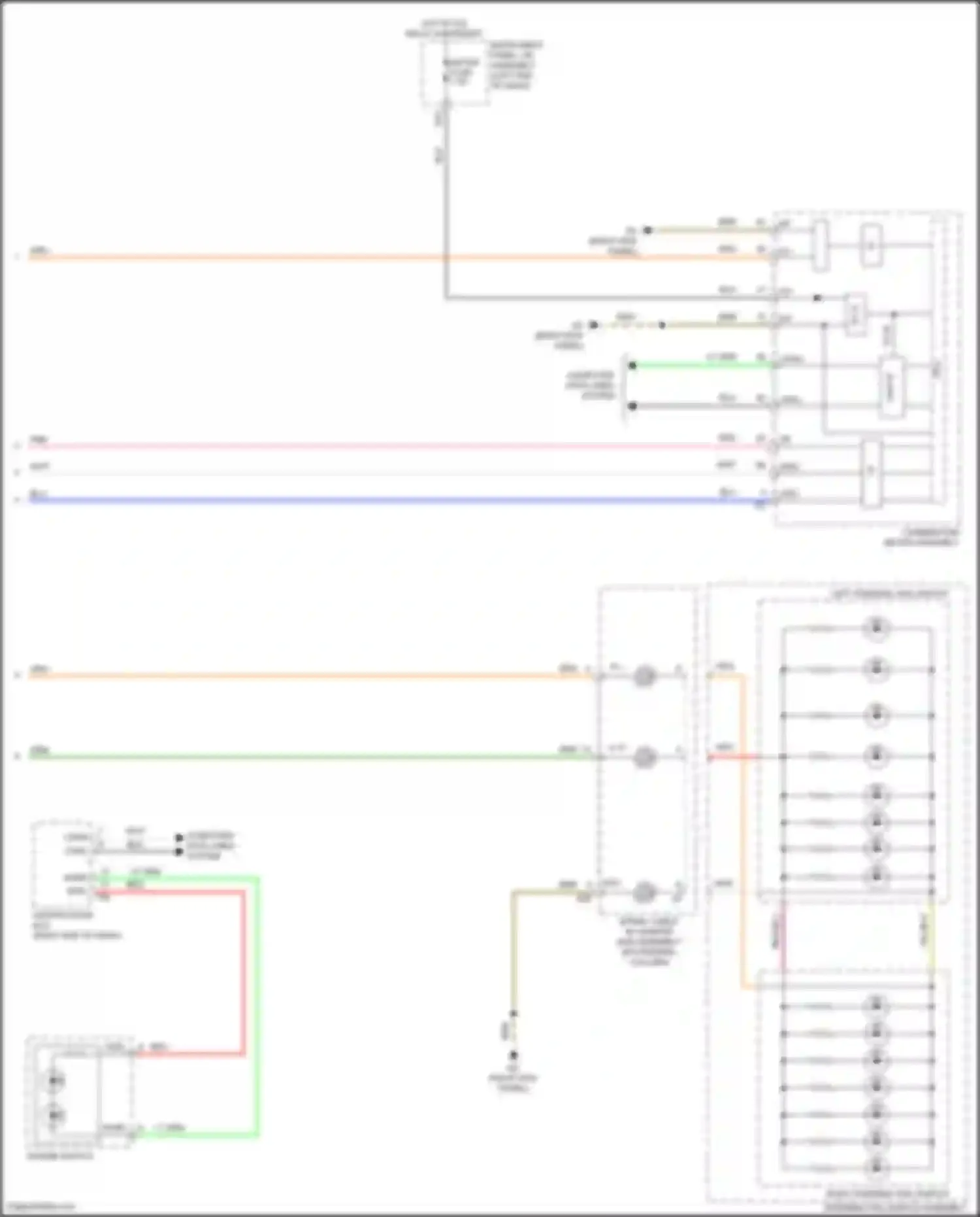 IS Lexus III facelift 2 (2020-2024): Instrument illumination circuit (4 of 4)