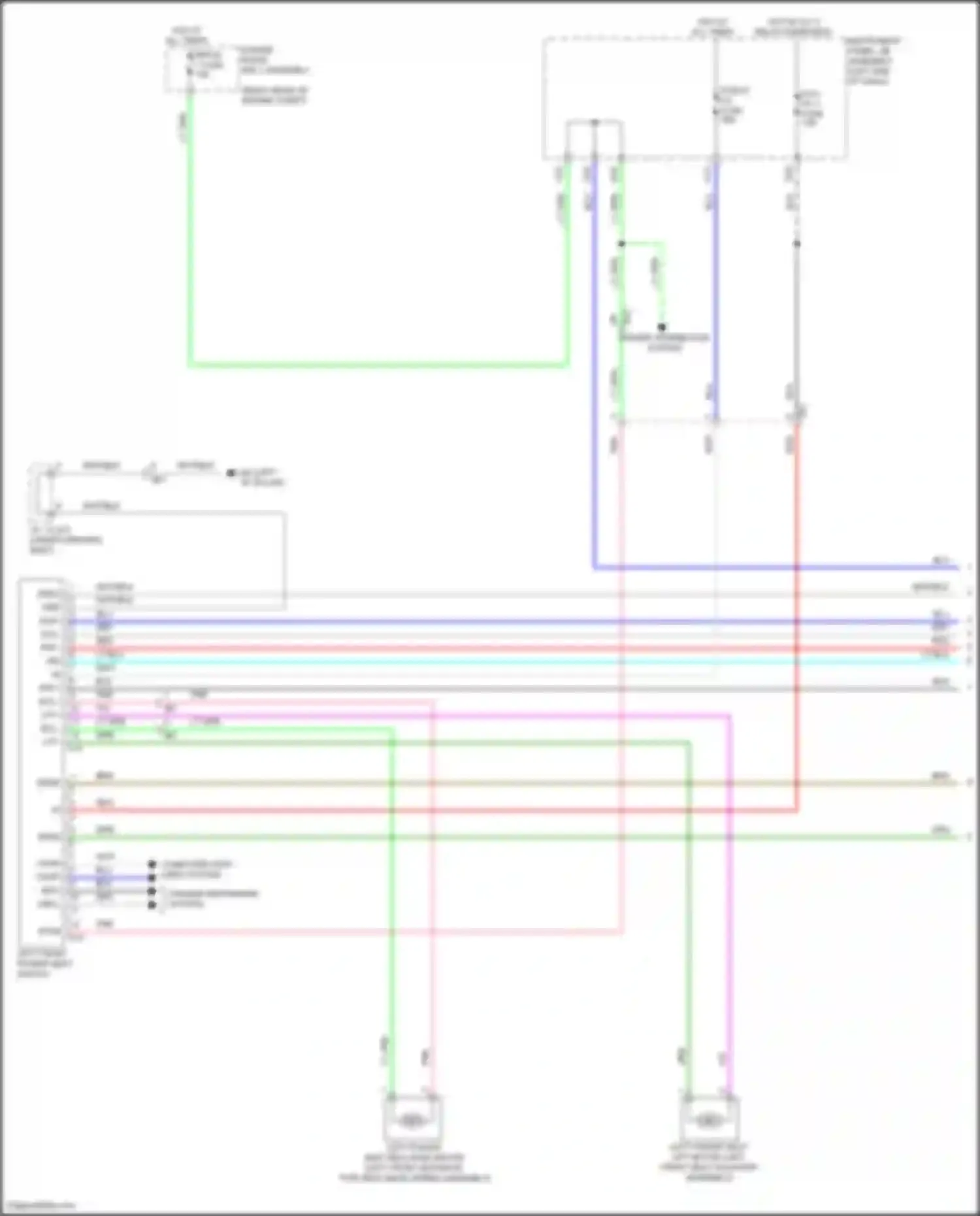 IS Lexus III facelift 2 (2020-2024): Driver"s memory seat circuit (1 of 2)