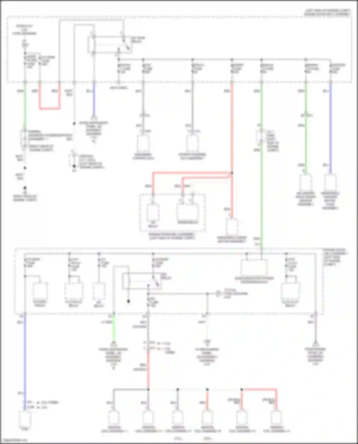 IS Lexus III facelift 2 (2020-2024): Power distribution circuit (3 of 8)