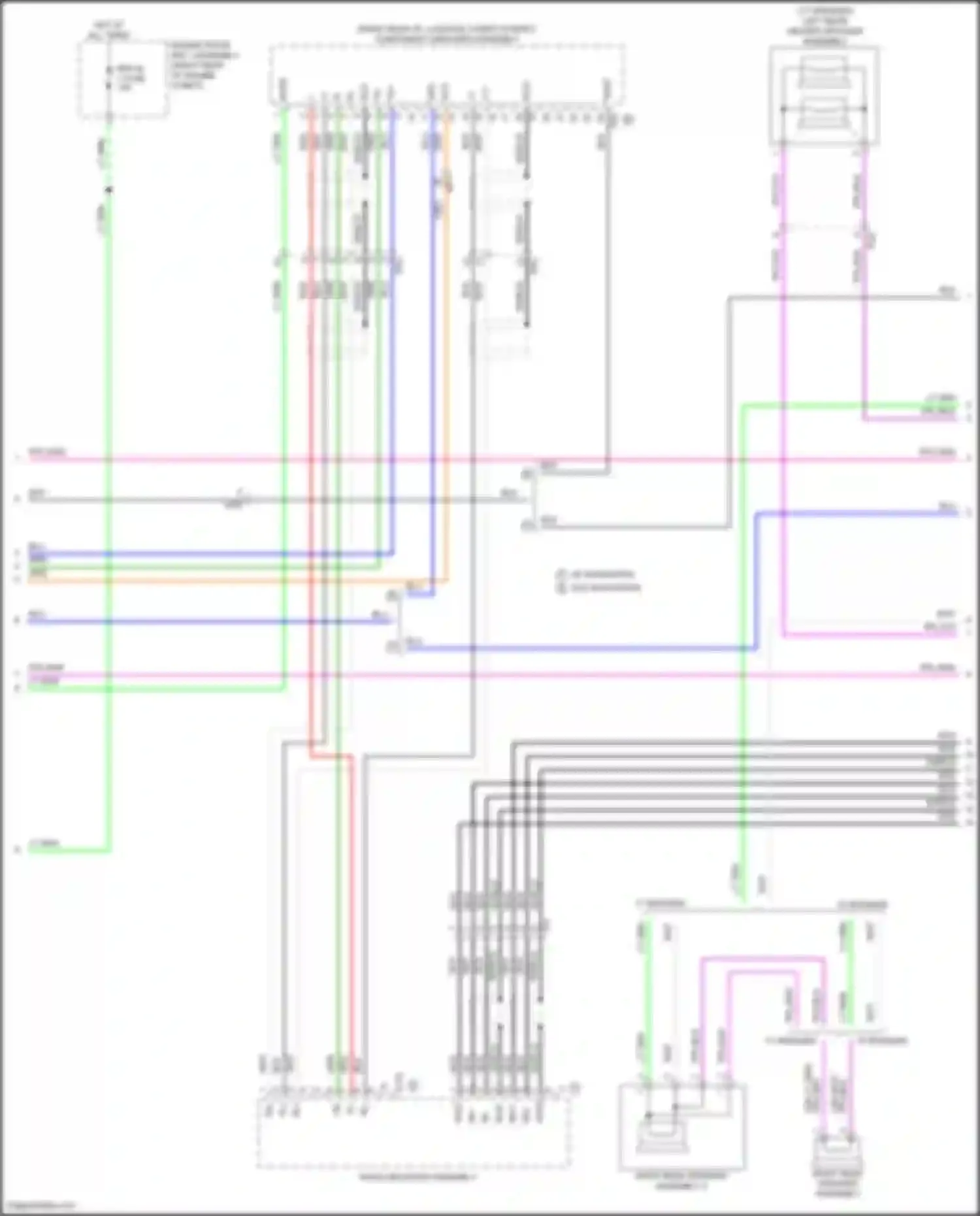 Wiring diagram 10 speaker for Lexus IS III facelift 2 (2020-2024) (1 of 4)