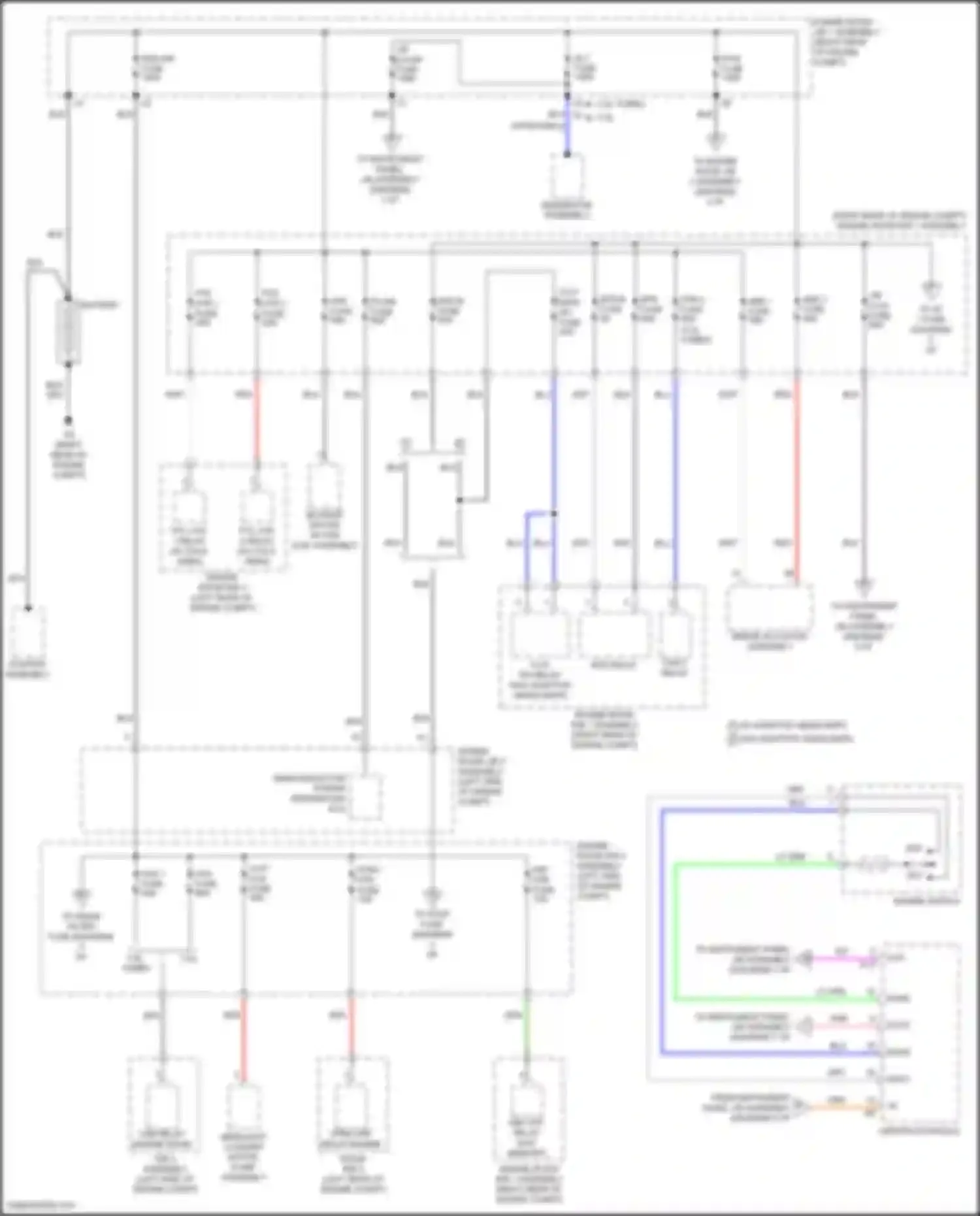 Wiring diagram 3.5l for Lexus IS III facelift 2 (2020-2024) (16 of 28)
