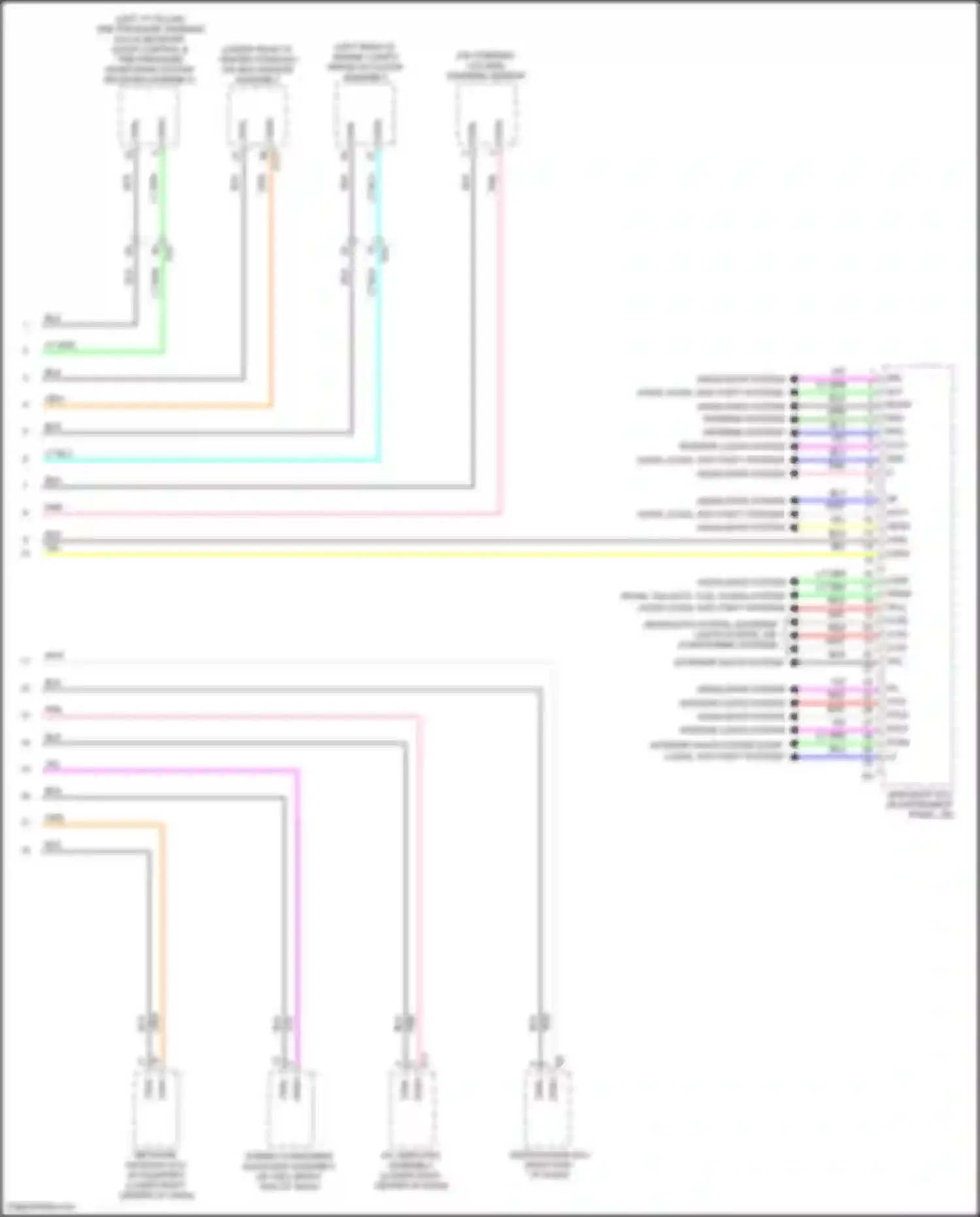 Wiring diagram a/c amplifier assembly for Lexus IS III facelift 2 (2020-2024) (3 of 14)