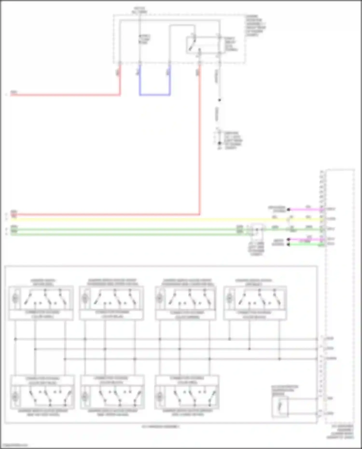 Wiring diagram a/c amplifier assembly for Lexus IS III facelift 2 (2020-2024) (2 of 14)