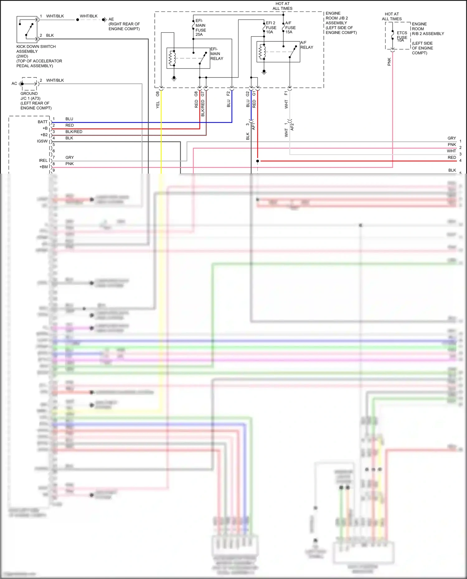 Wiring diagram accelerator pedal sensor assembly for Lexus IS III facelift 2 (2020-2024) (6 of 6)