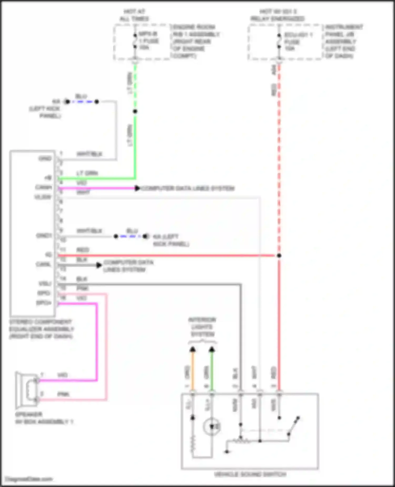 Wiring diagram blk for Lexus IS III facelift 2 (2020-2024) (91 of 142)