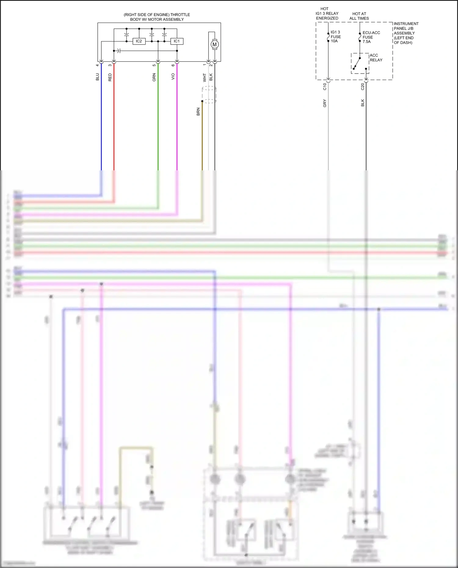 Wiring diagram blu for Lexus IS III facelift 2 (2020-2024) (101 of 140)