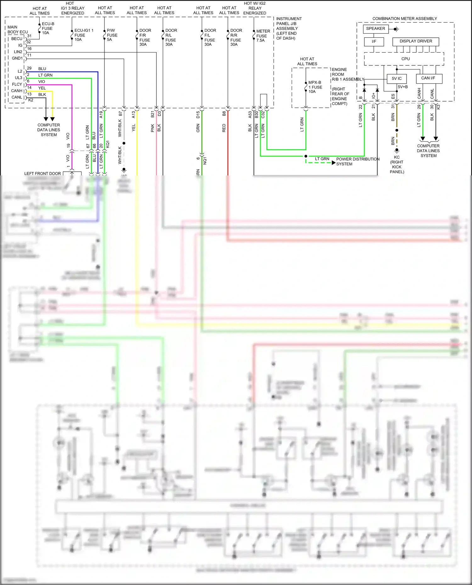 Wiring diagram blu for Lexus IS III facelift 2 (2020-2024) (38 of 140)